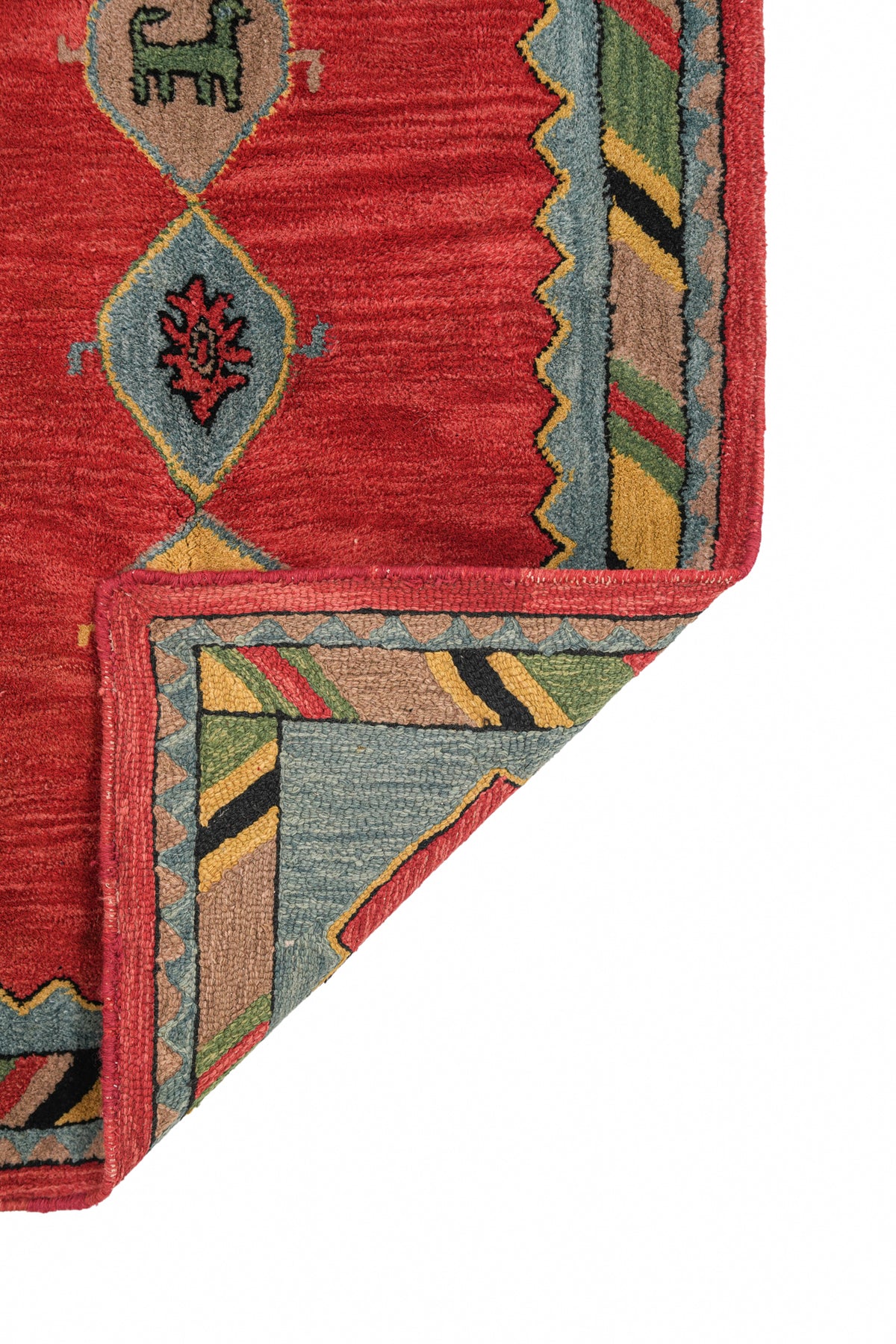 Vintage German Hook Rug 4'10" X 3'1"