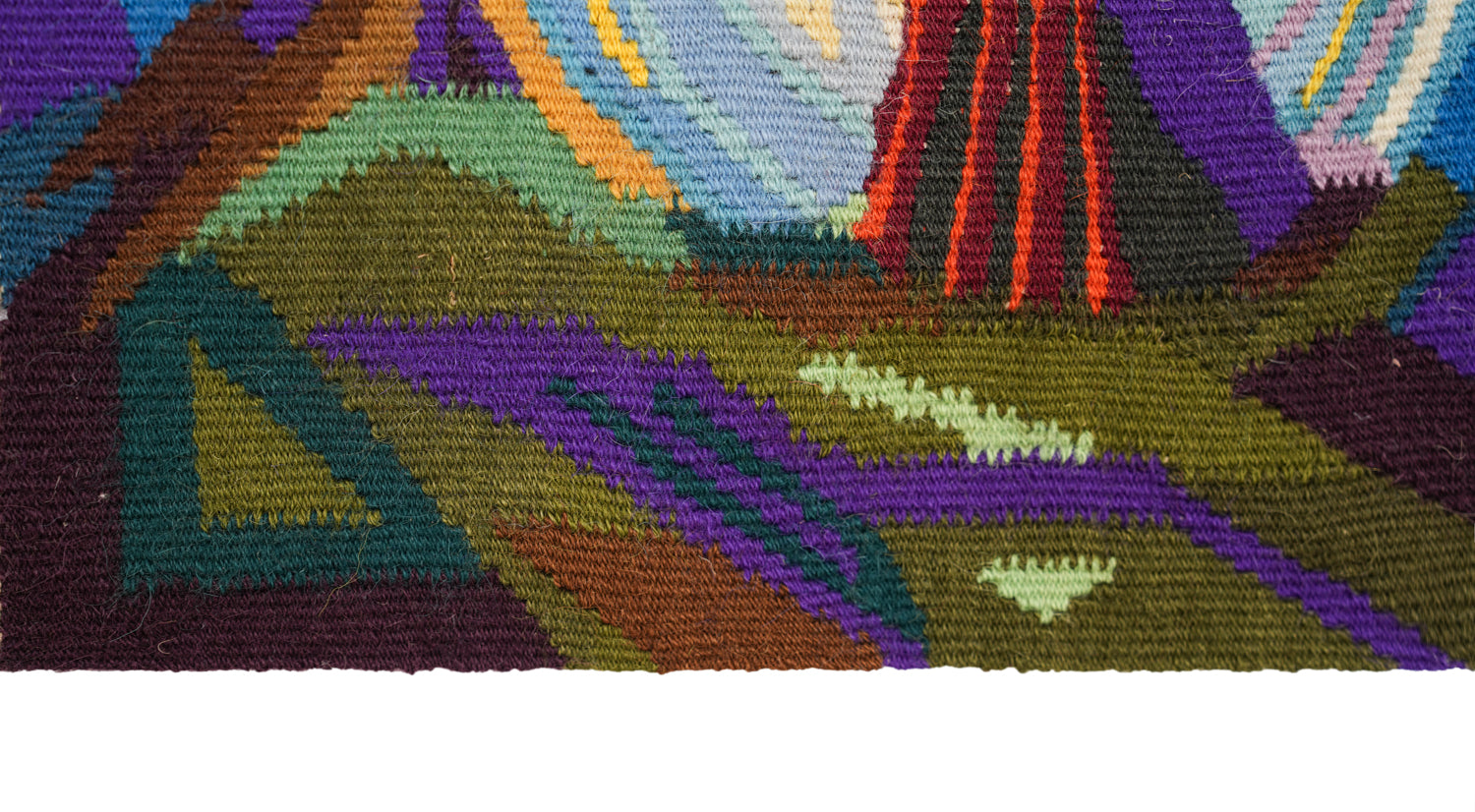 Two Vintage Swedish Tapestries 1'4" x 1'1"- 1' x 1'