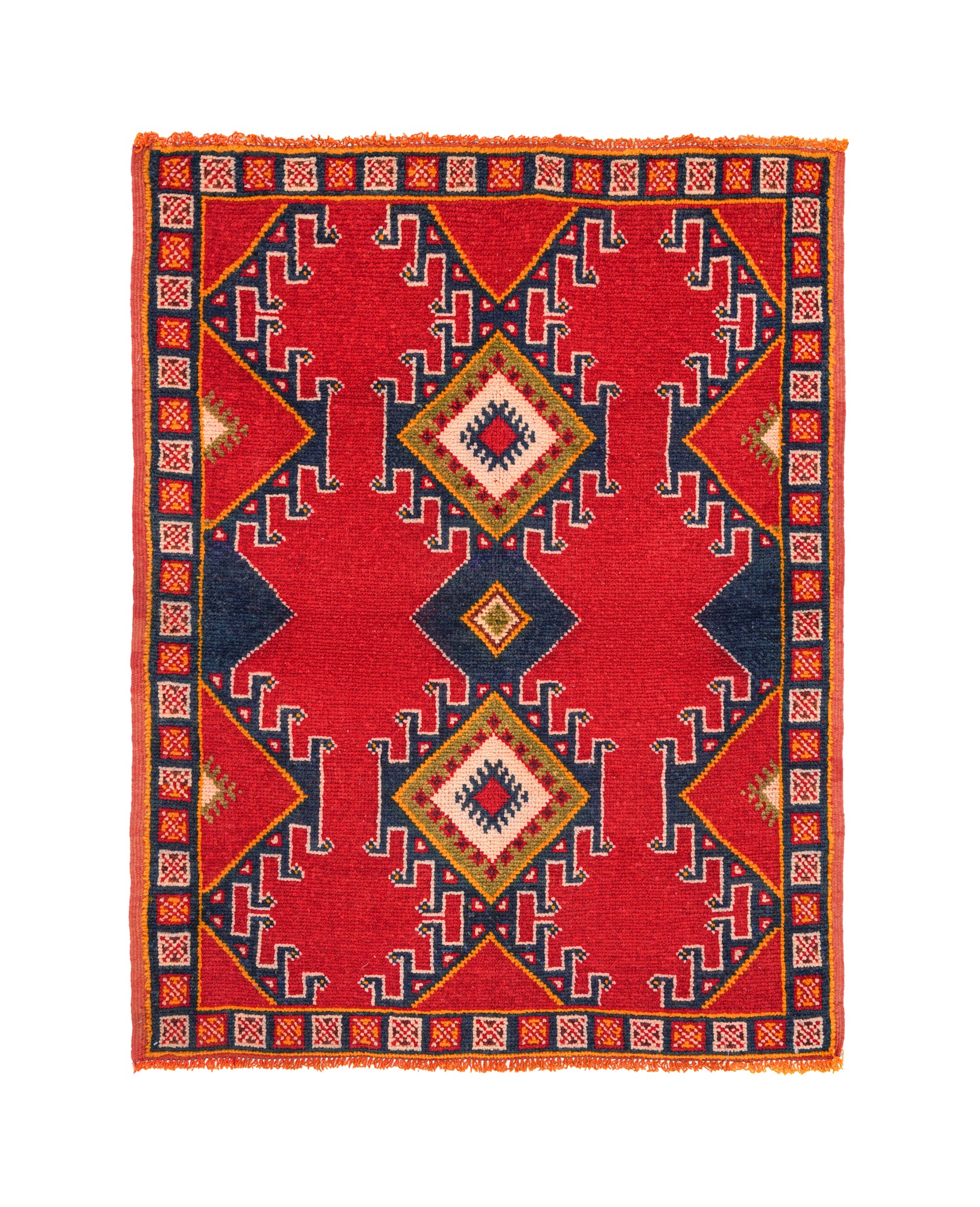 Vintage Moroccan Rug 4'7" x 3'7"
