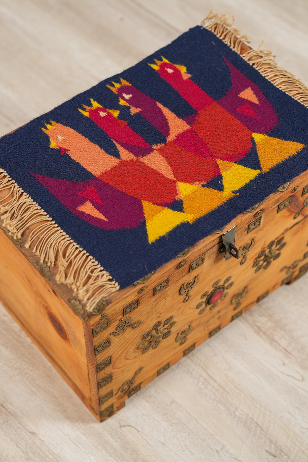 Two Vintage Swedish Tapestries Pictorial 1'7" x 2' / 1'3'' x 1'0''