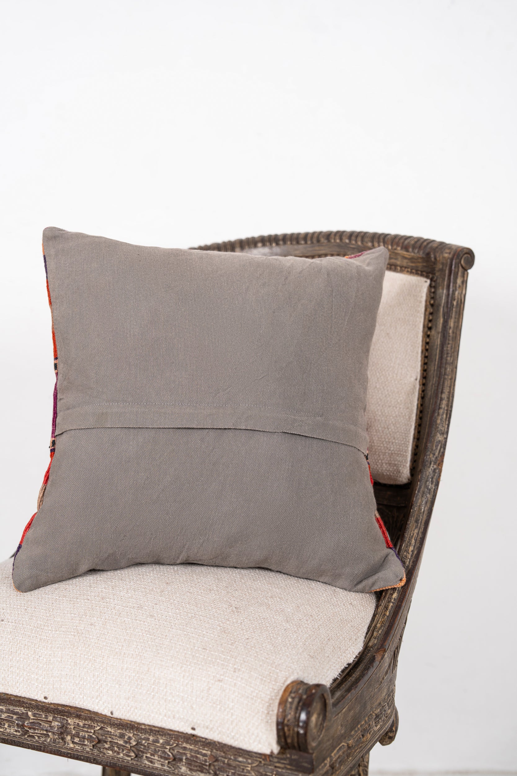 Vintage Anatolian Kilim cushion 1'6" x 1'6"