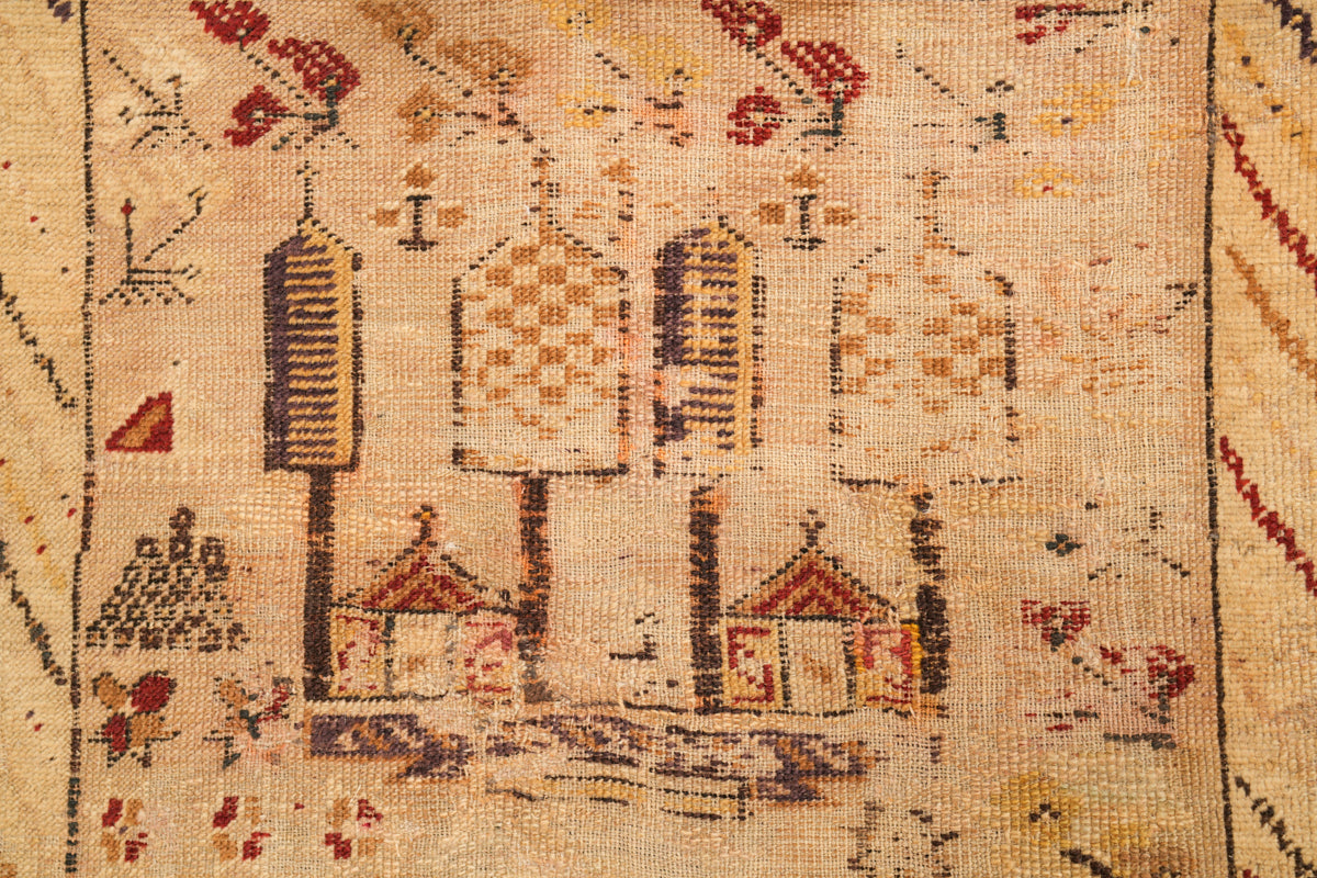 Antique Turkish Kirsehir Prayer Rug 5' x 3'