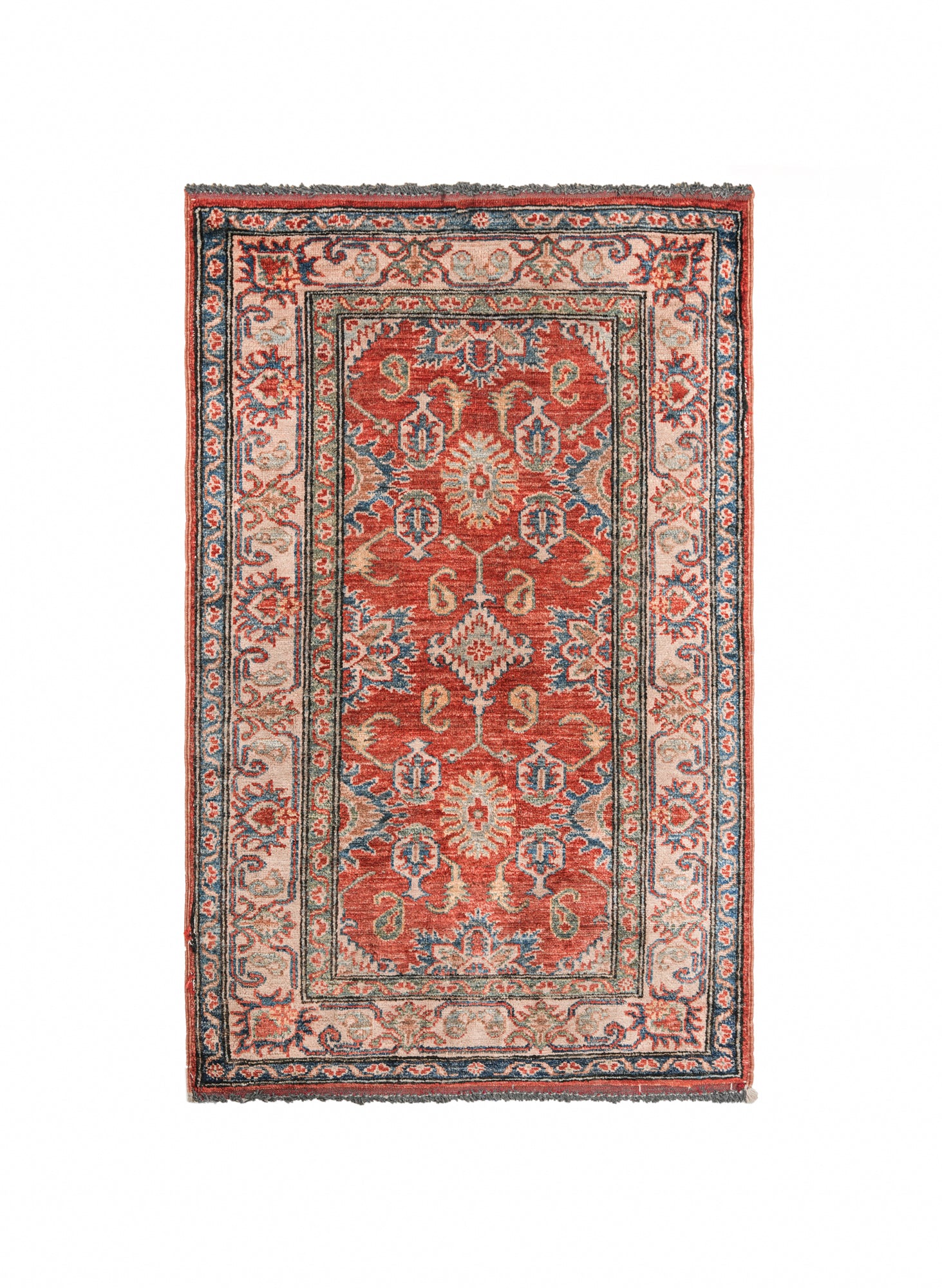 VINTAGE Afghan RUG 4' x 2'7"