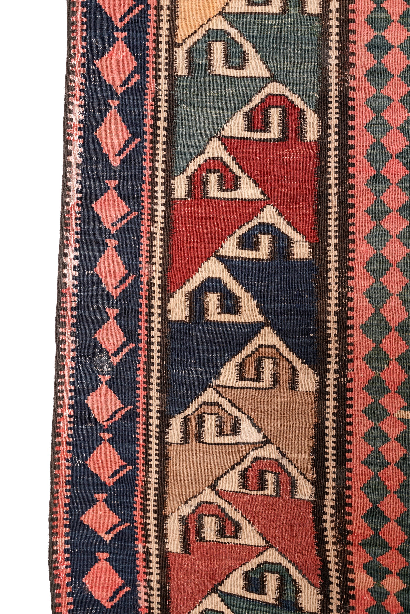 Antique Caucasian "LESGHI STAR" Kilim 9' x 6'