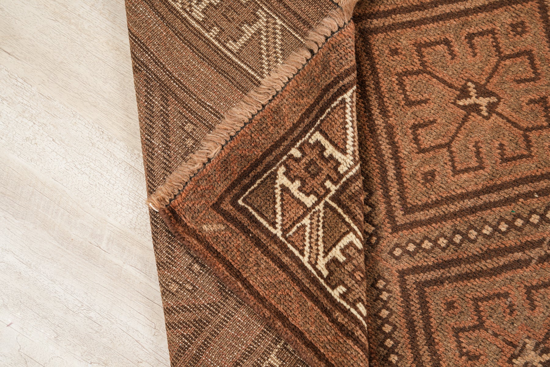 Vintage Turkmen Tribal Rug 7'6" x 5'