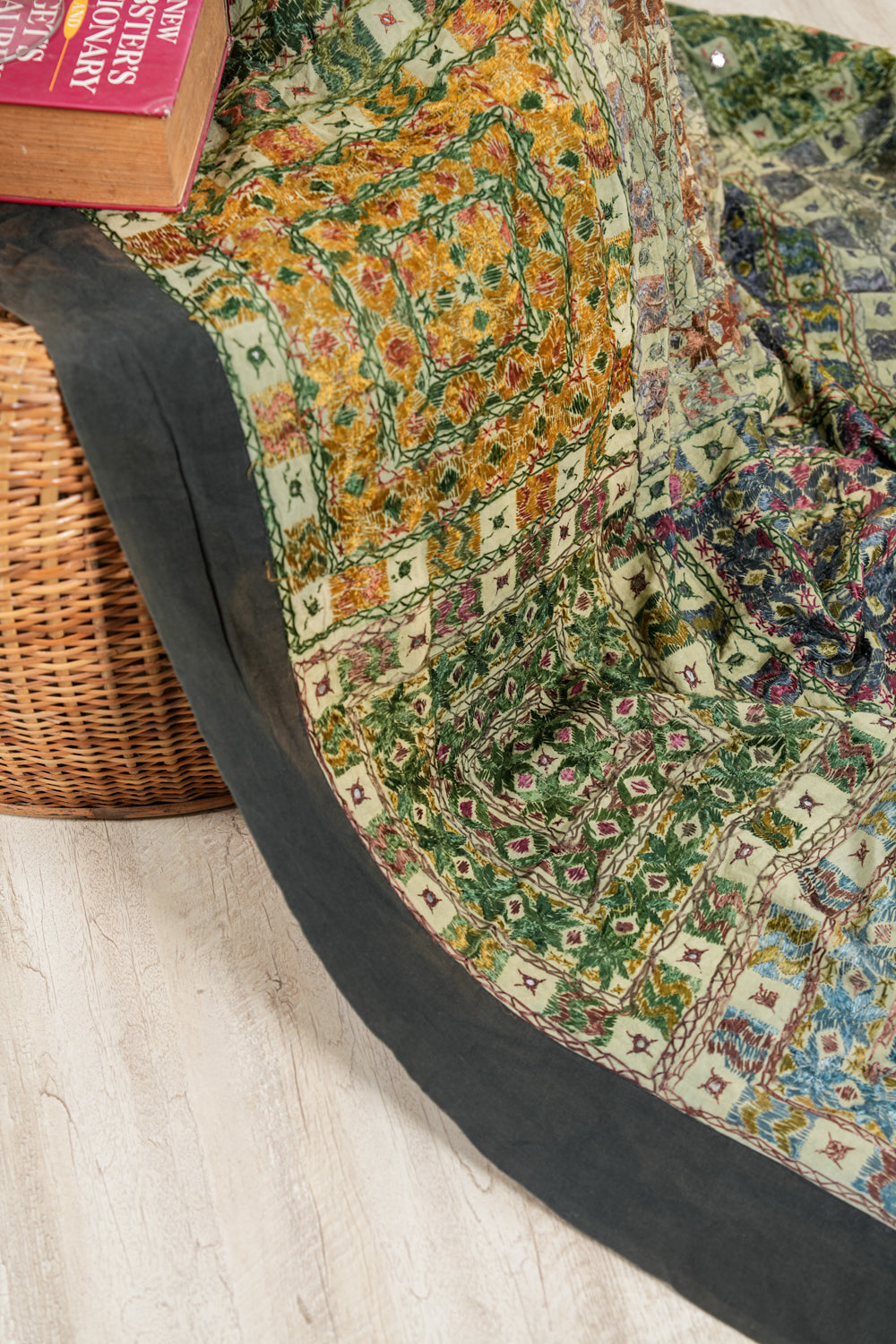 Vintage Indian Rajasthani Textile 7'10" x 6'7"
