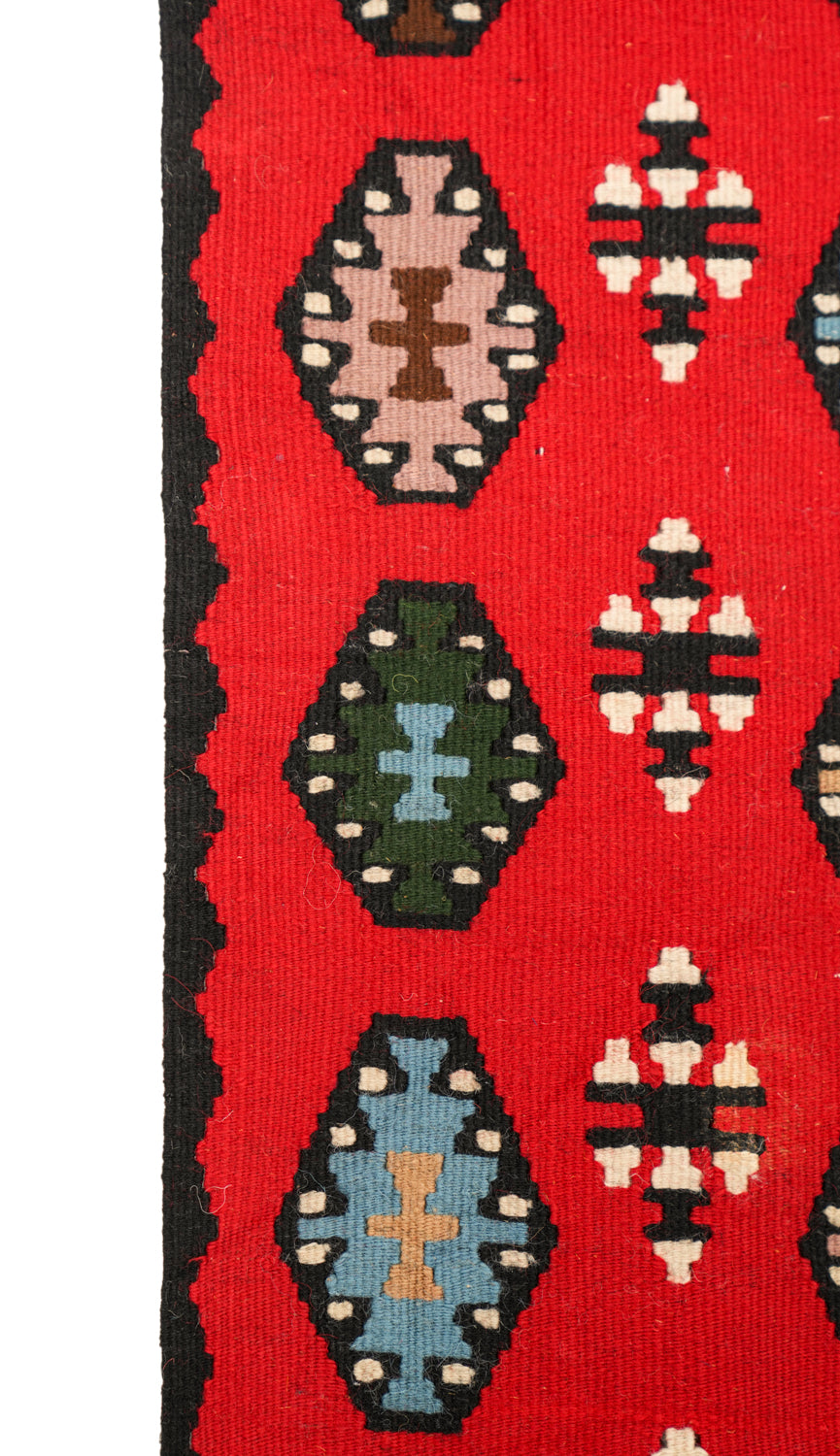 Vintage East European kilim 3'4" x 1'2"