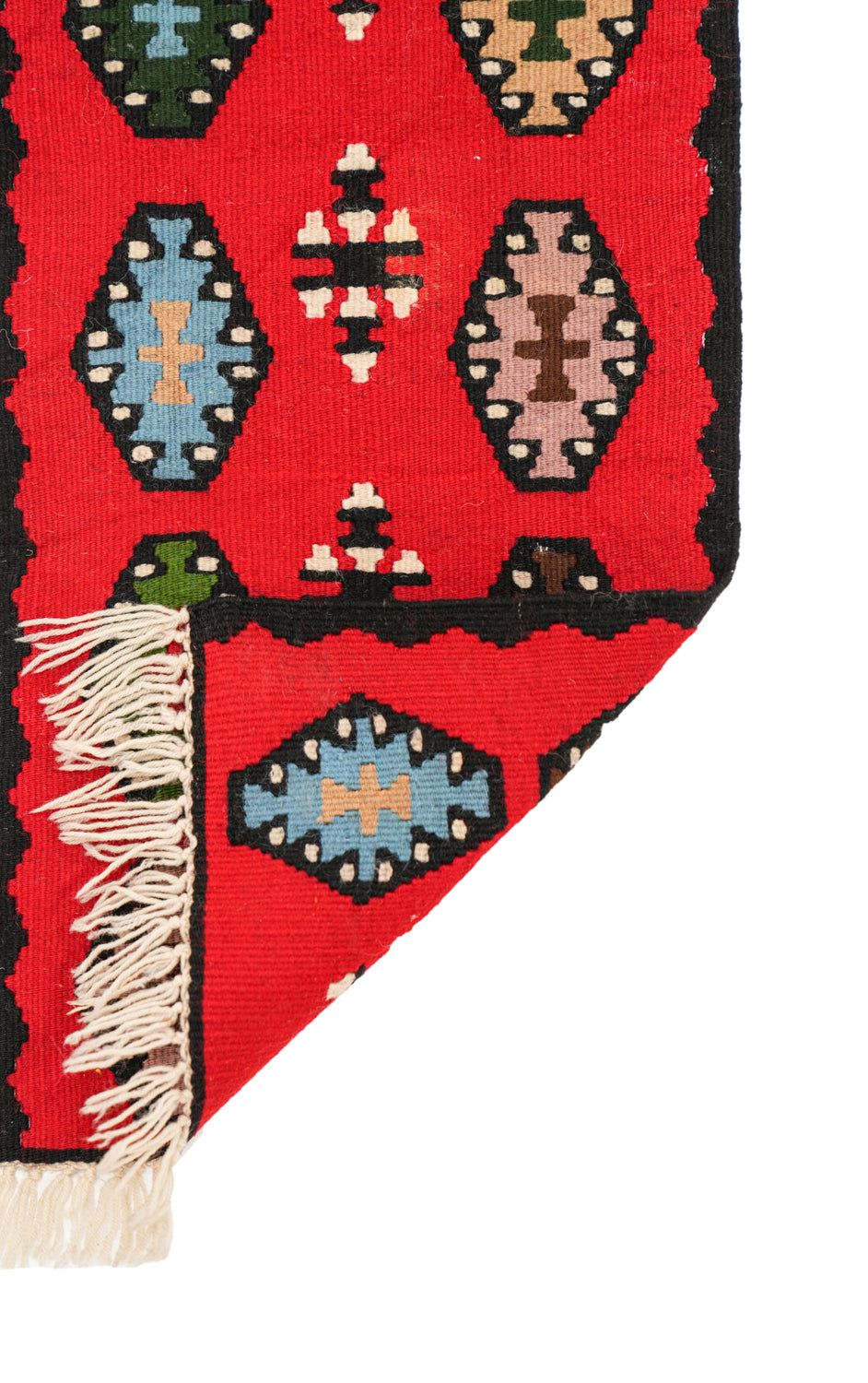 Vintage East European kilim 3'4" x 1'2"