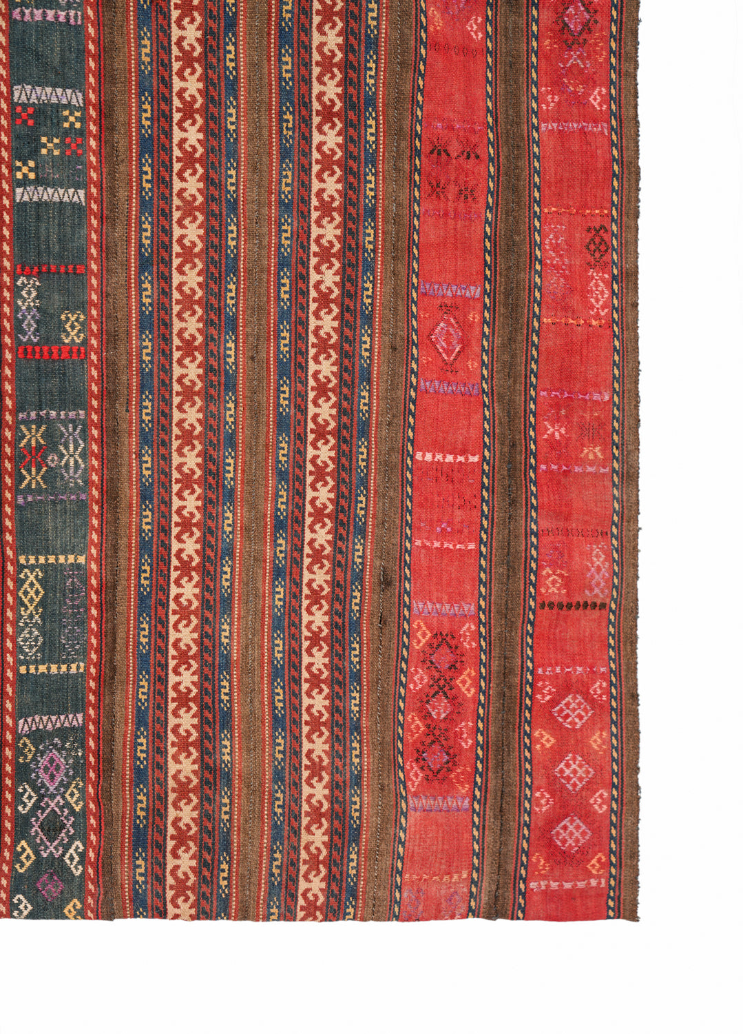Antique Caucasian Textile Fragment 4'10" x 2'