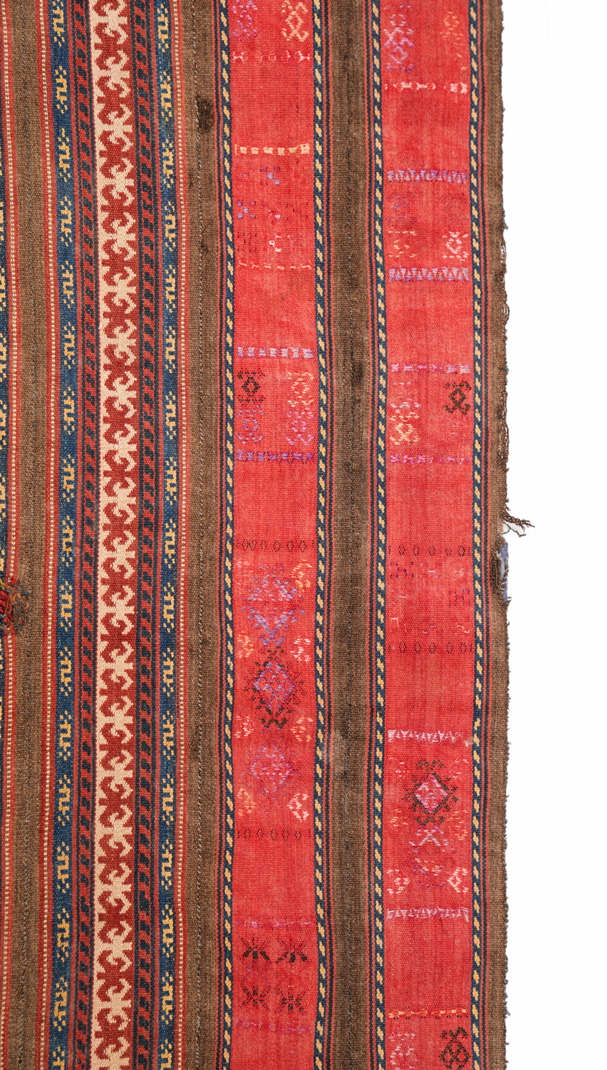 Antique Caucasian Textile Fragment 4'10" x 2'