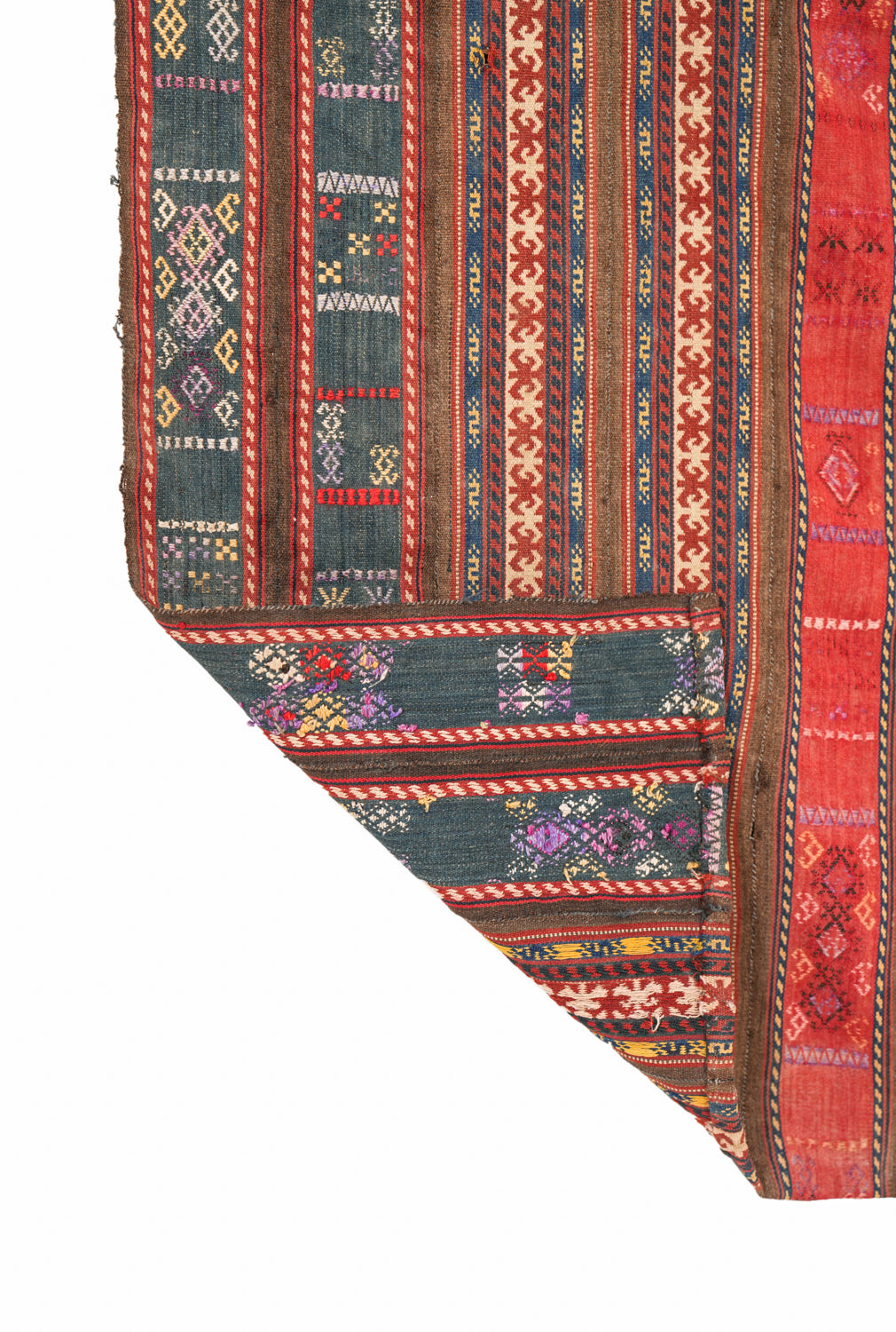 Antique Caucasian Textile Fragment 4'10" x 2'