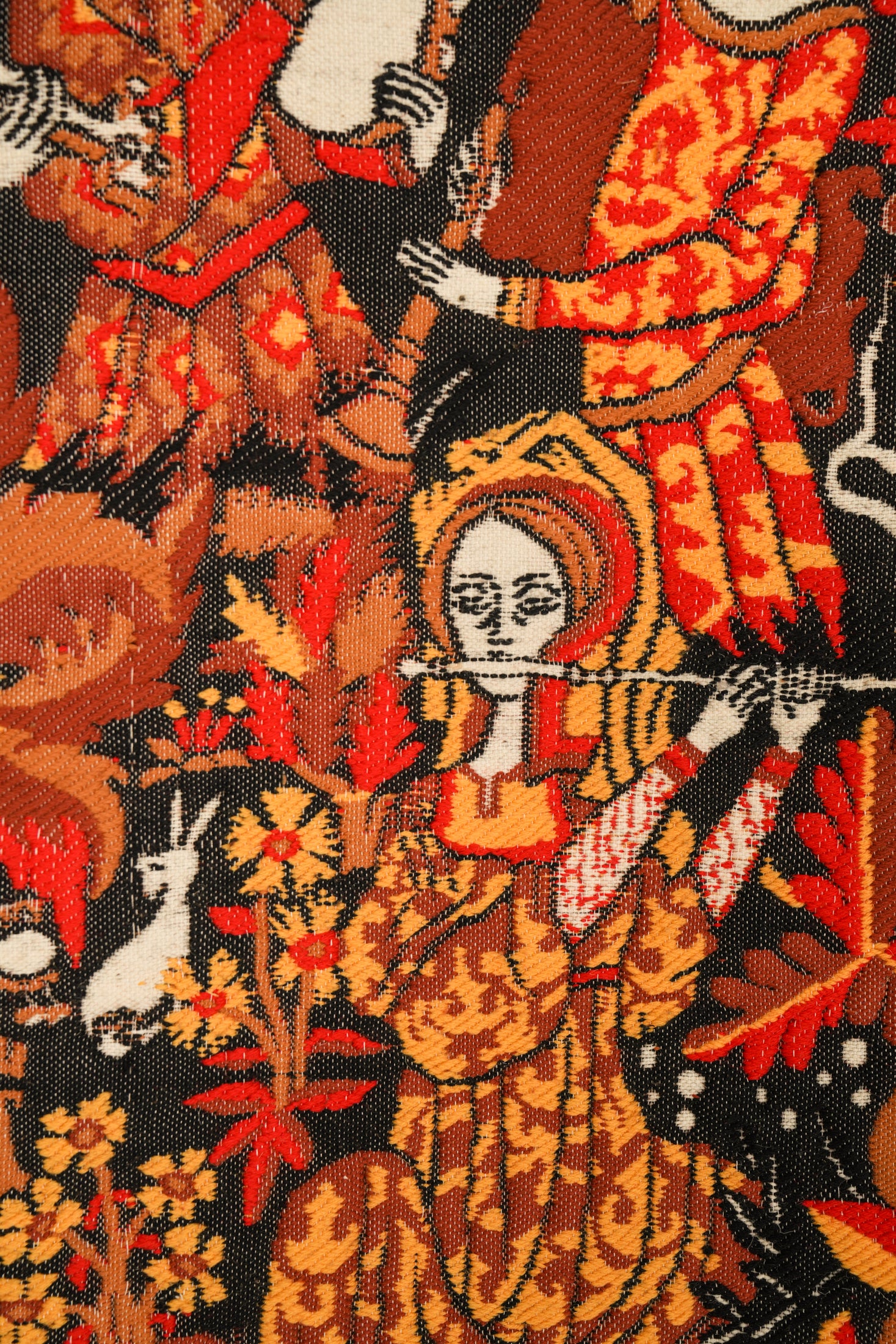 Vintage Spanish Tapestry 3'6" x 2'10" (Fernandez Angulo)