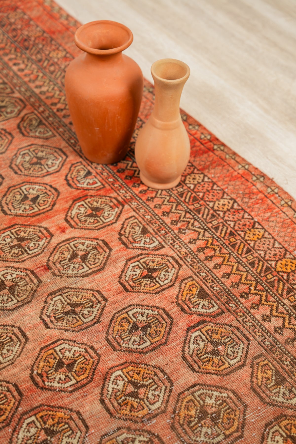 Vintage Turkmen Bokhara Rug 5'7" X 3'3"