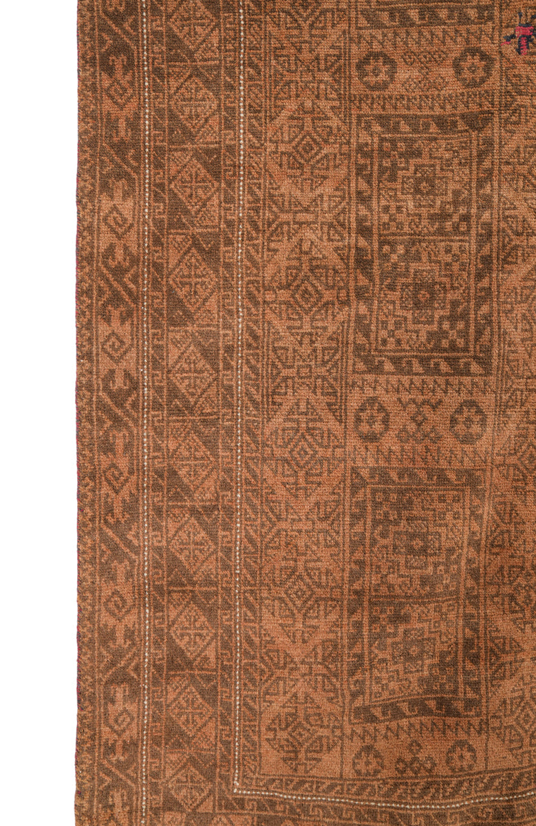Vintage Tribal Turkmen Rug 7'8" x 4'6"
