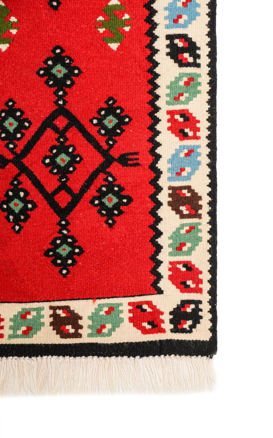 Vintage Eastern European Kilim 3'9" X 1'3"