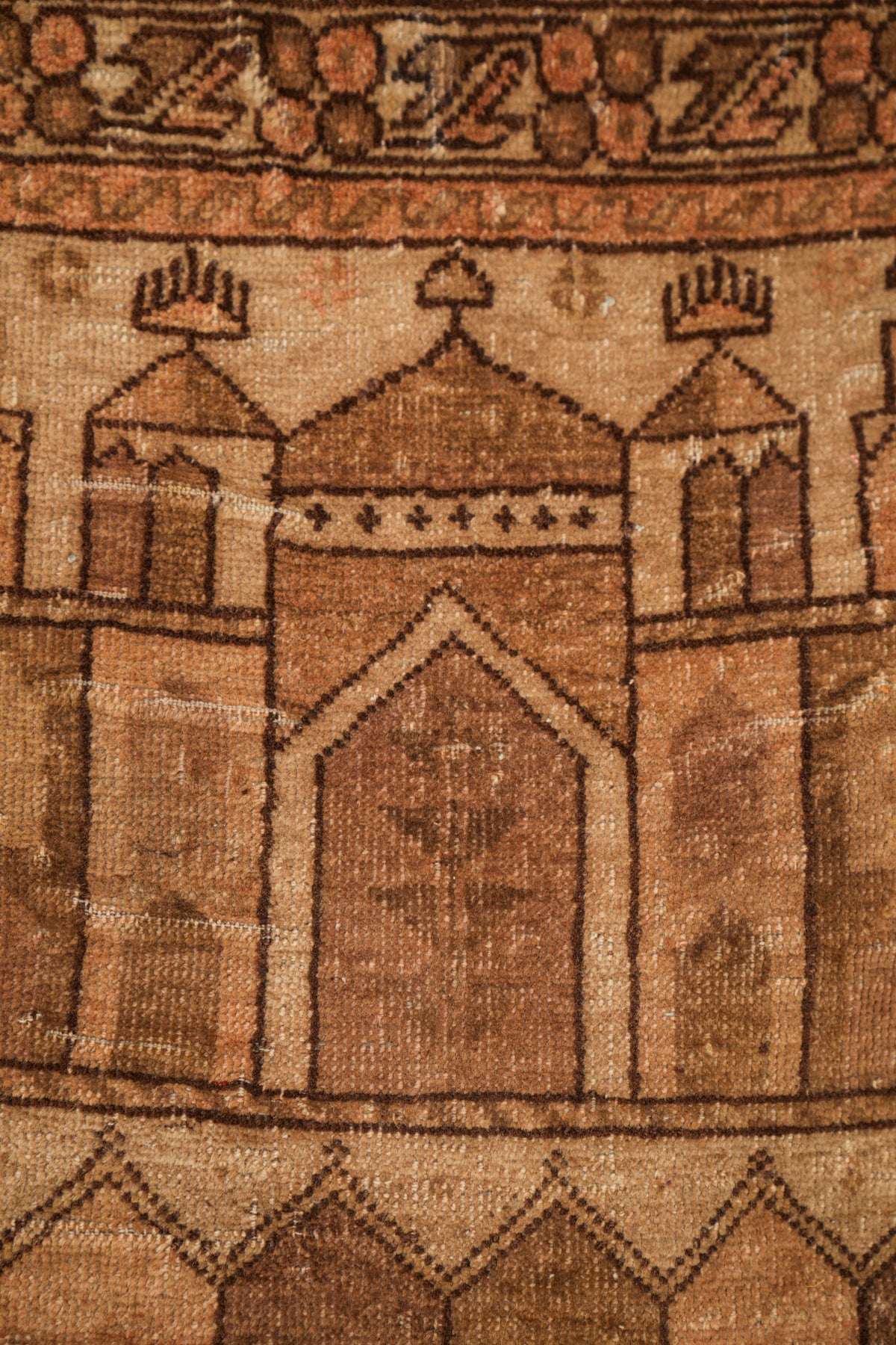 Vintage Baloch Prayer Rug 4'5" x 3'