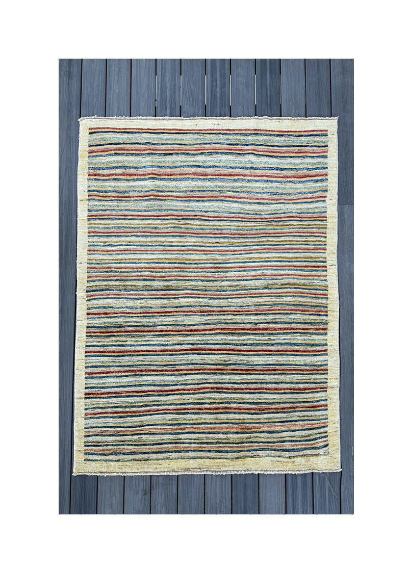Vintage Afghan Gabbeh rug 6'1" X 4'5"