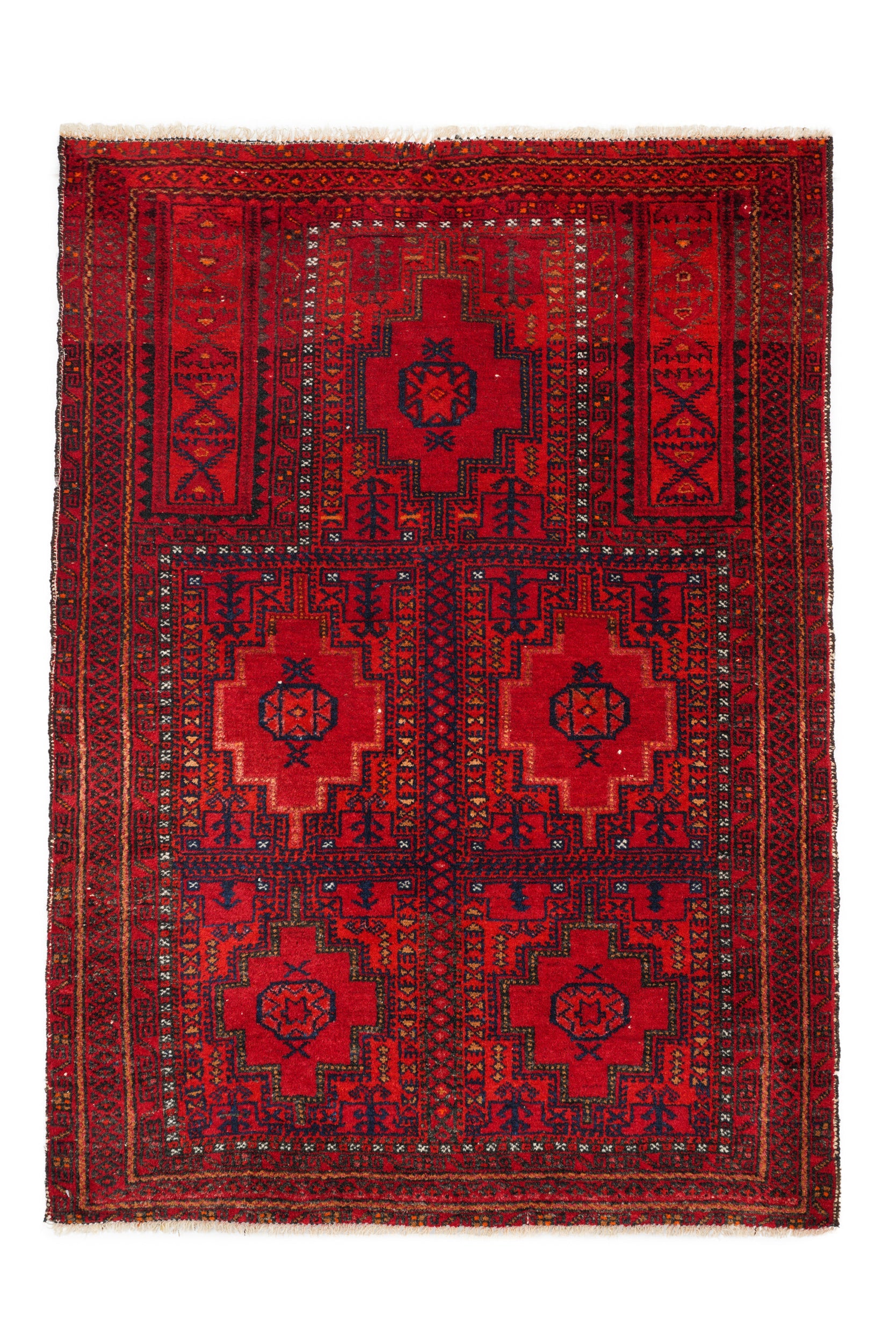 Vintage Ersari Prayer Rug 3'10" x 2'10"