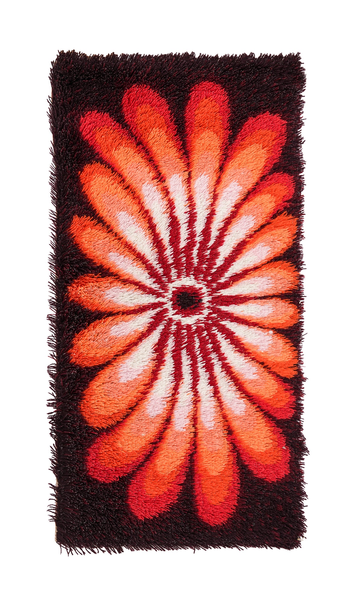 Vintage Scandinavian Rya Rug 3'10" x 2'