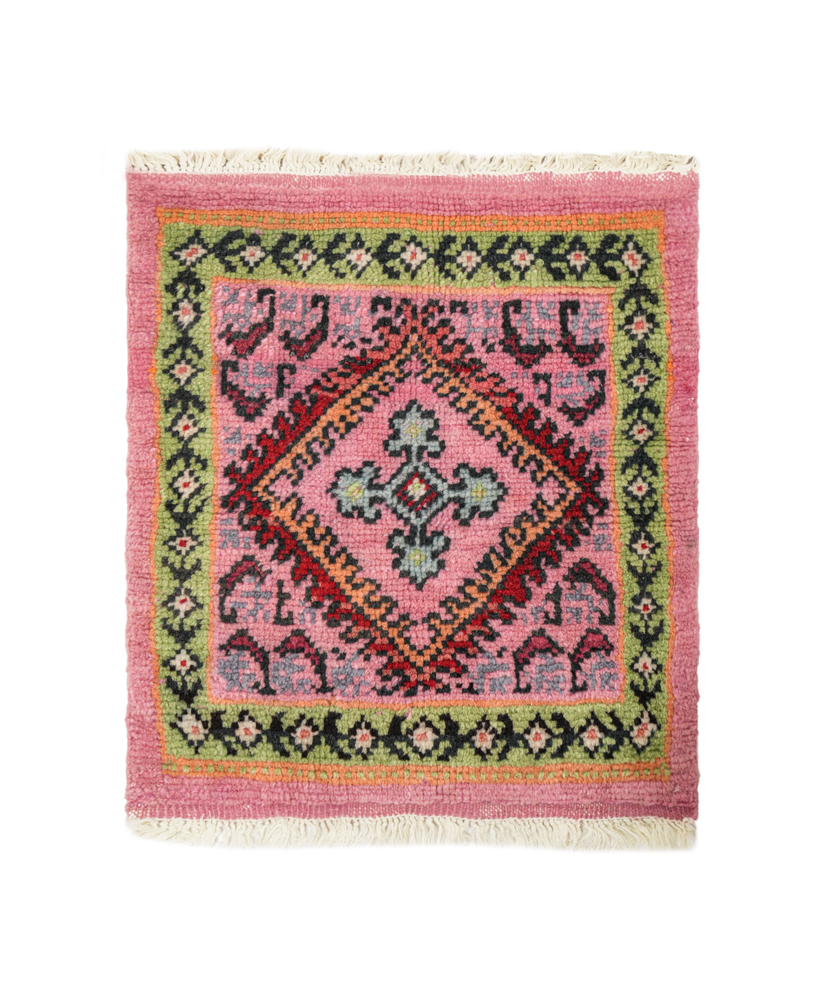 Vintage Moroccan Table Rug 1'9" x 1'7"