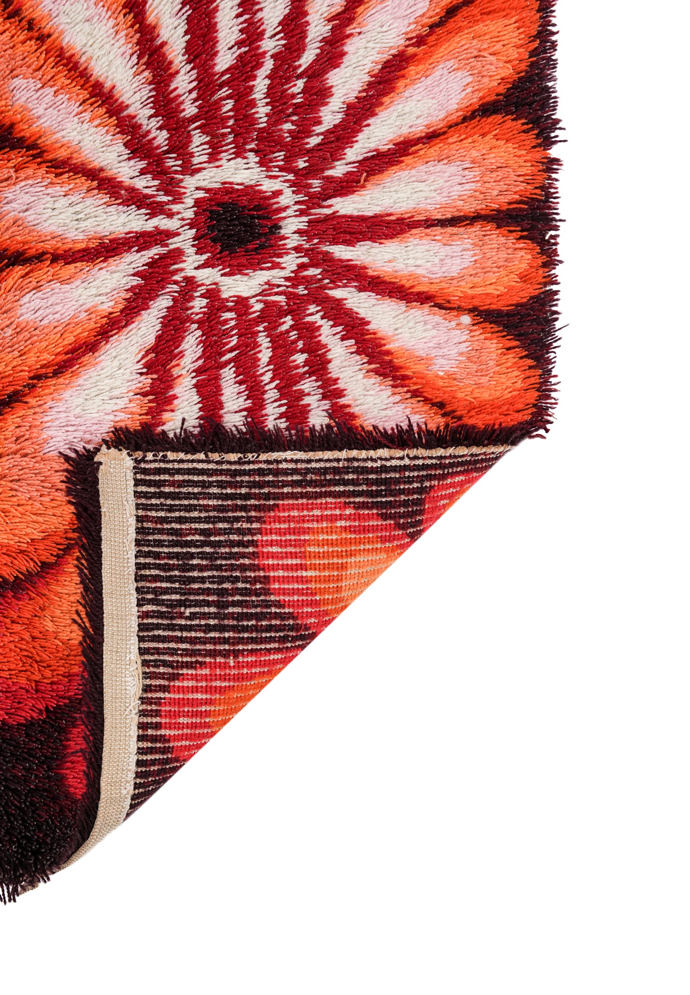 Vintage Scandinavian Rya Rug 3'10" x 2'
