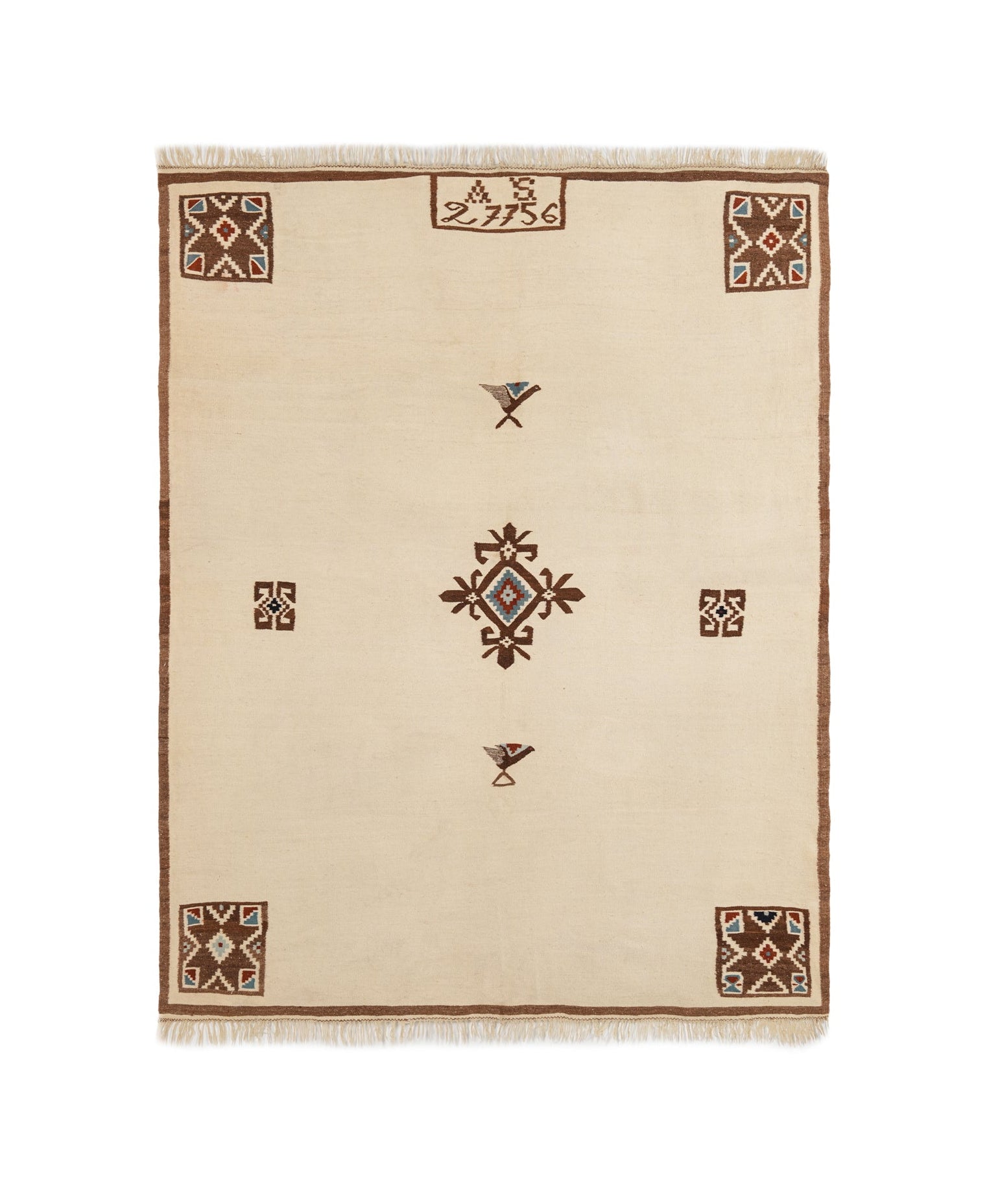Vintage Moroccan Tapestry 7'7" x 5'10"