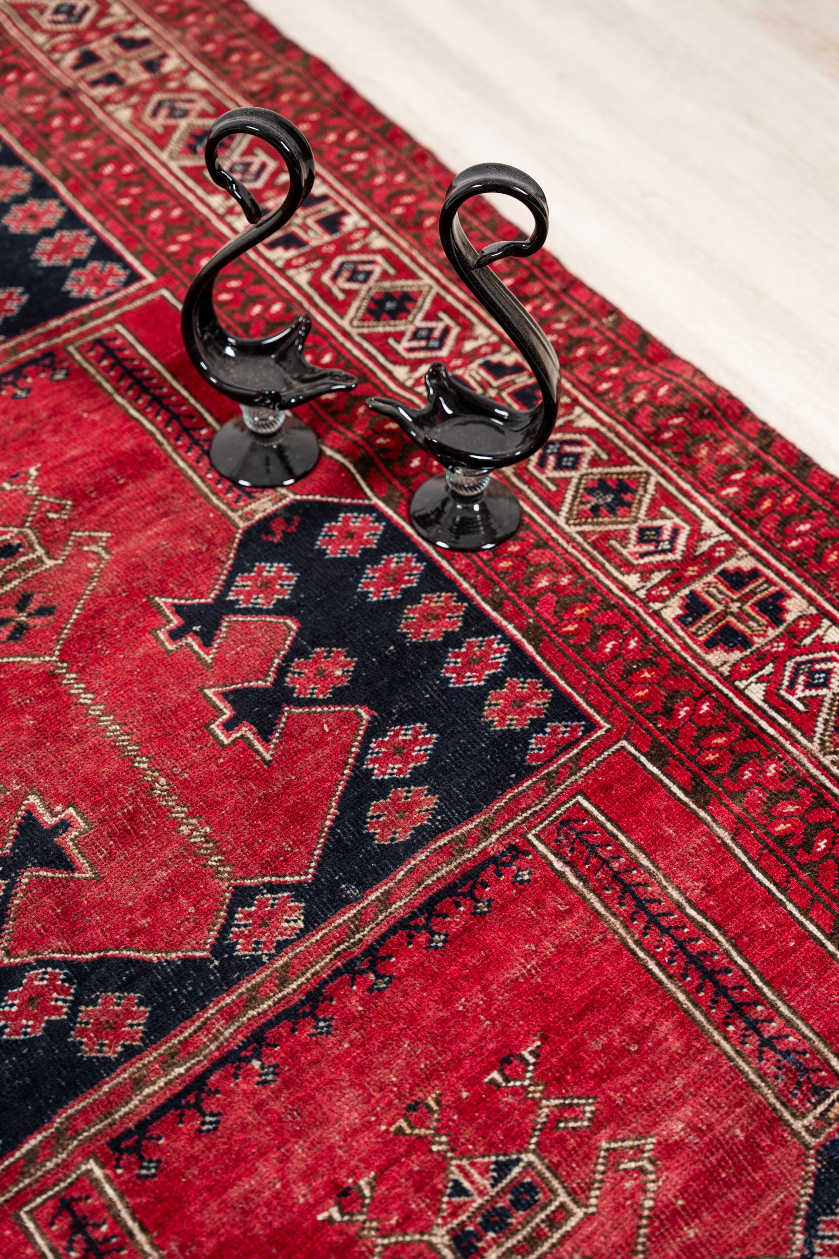 Vintage Turkmen Tribal Rug 7' x 3'10"