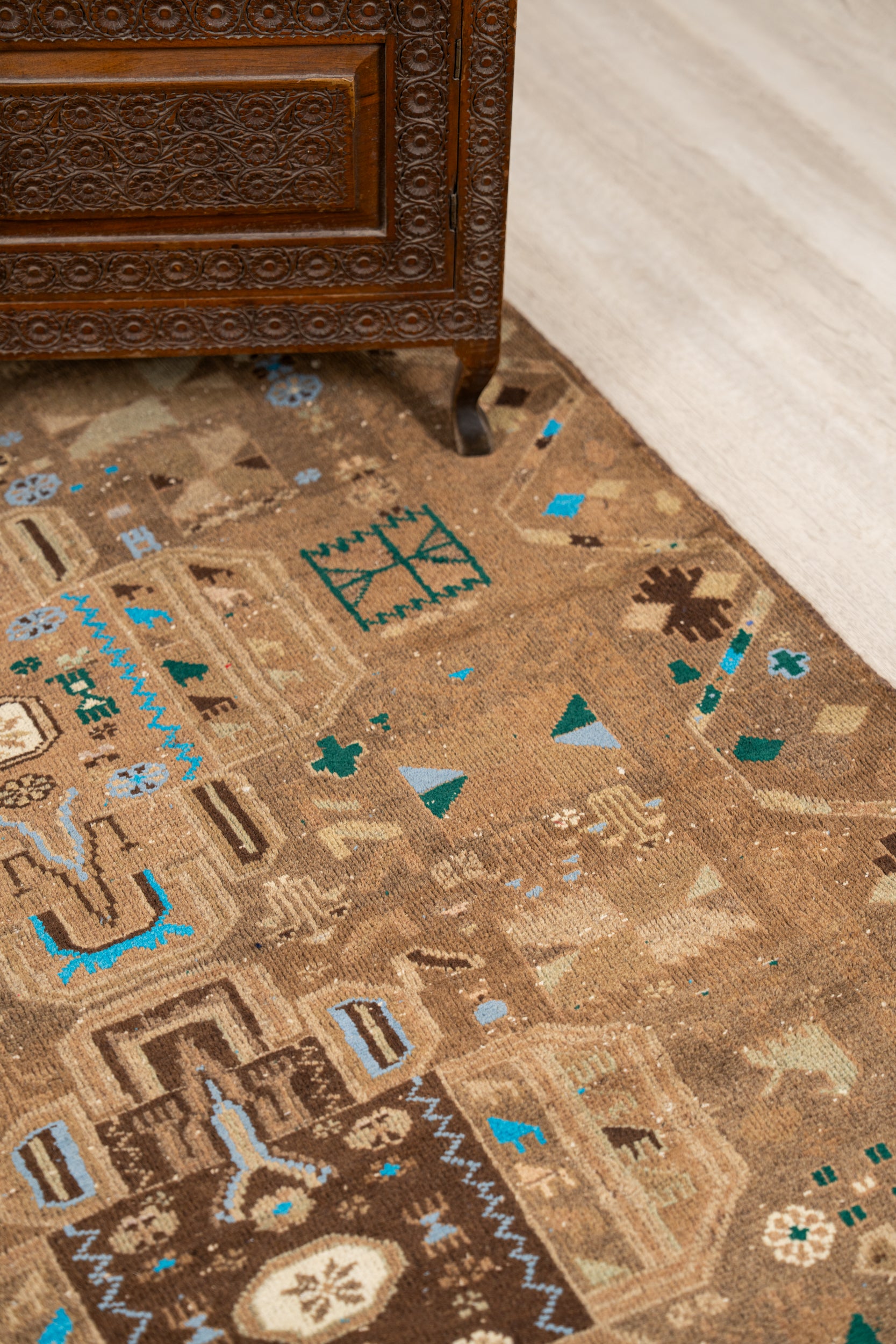 Vintage BalOCH Rug 5'5" X 3'