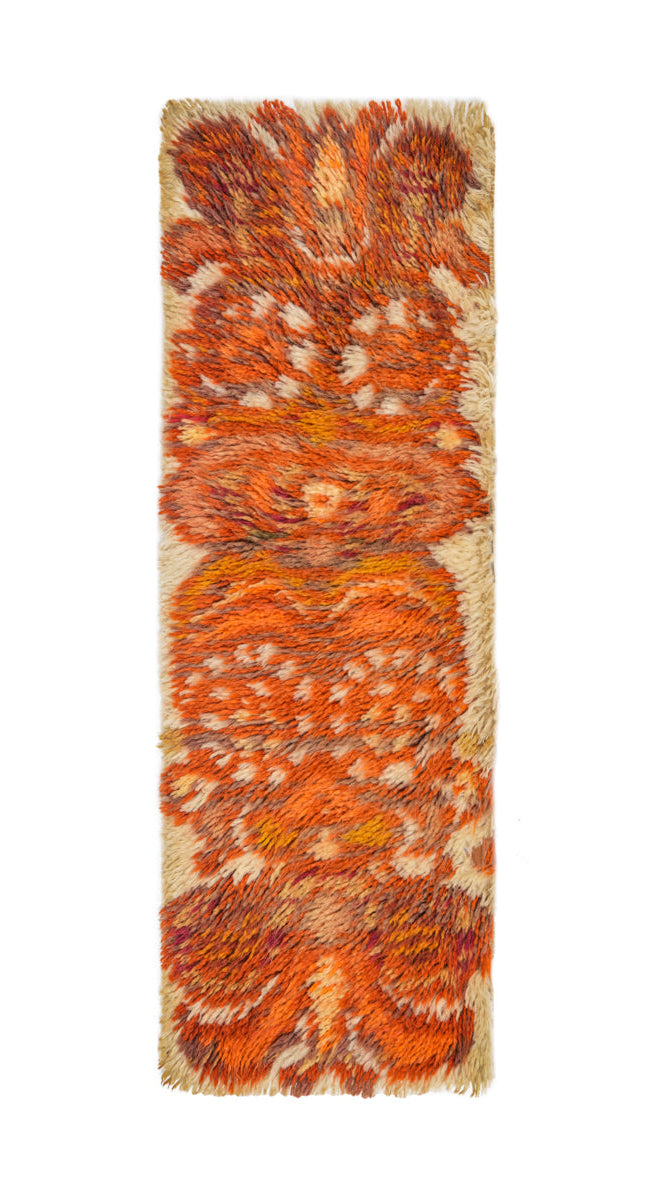 Vintage Scandinavian Rug 3' x 1'