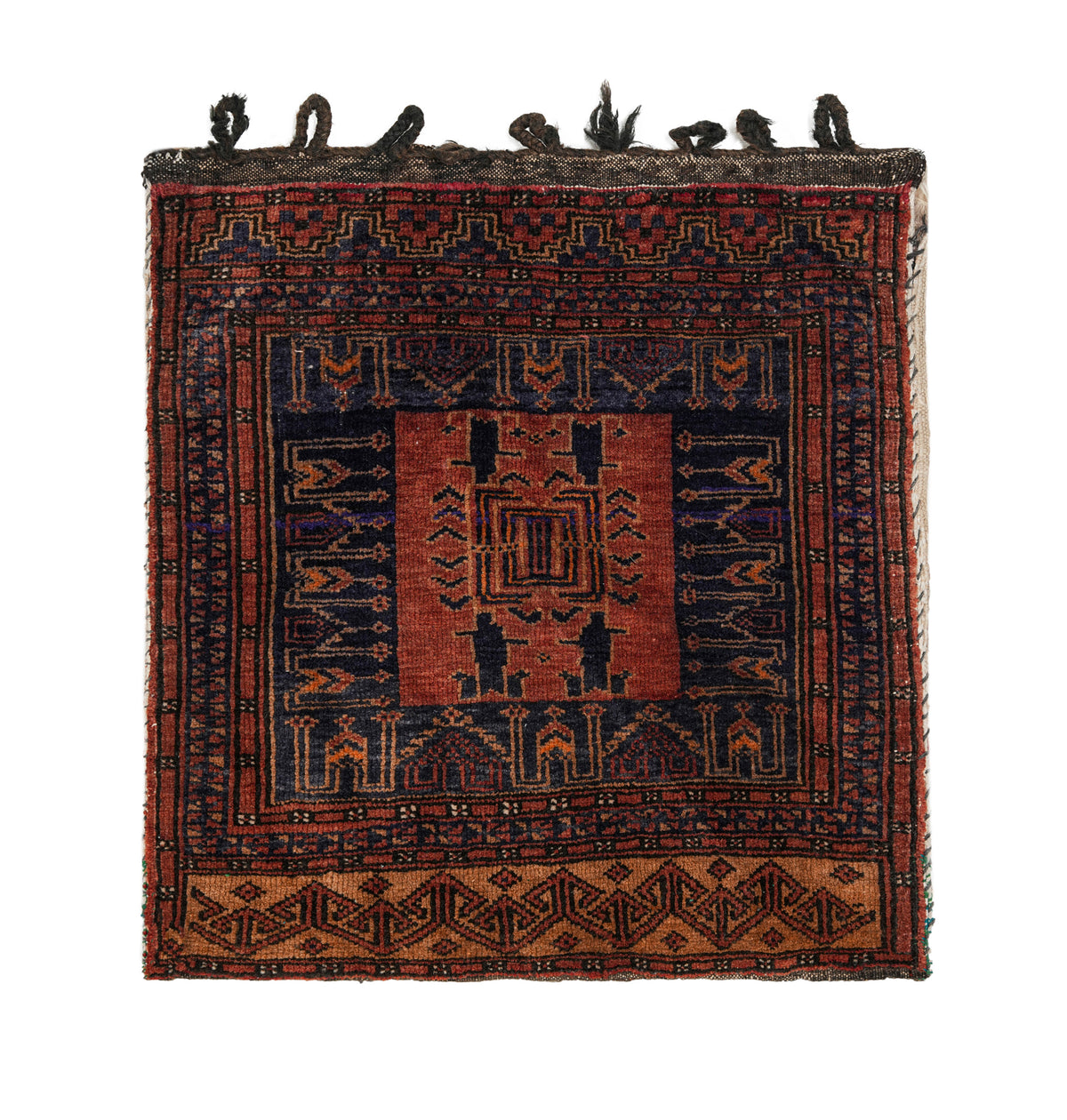 Vintage Baloch Bag face Rug 1'9" x 1'8"