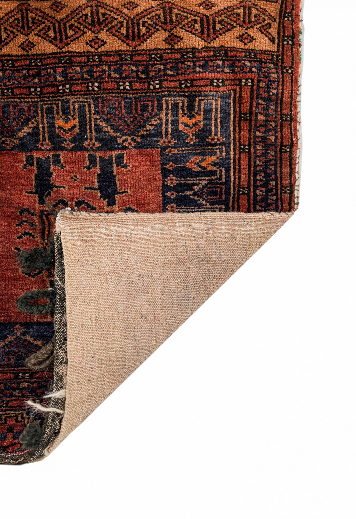 Vintage Baloch Bag face Rug 1'9" x 1'8"