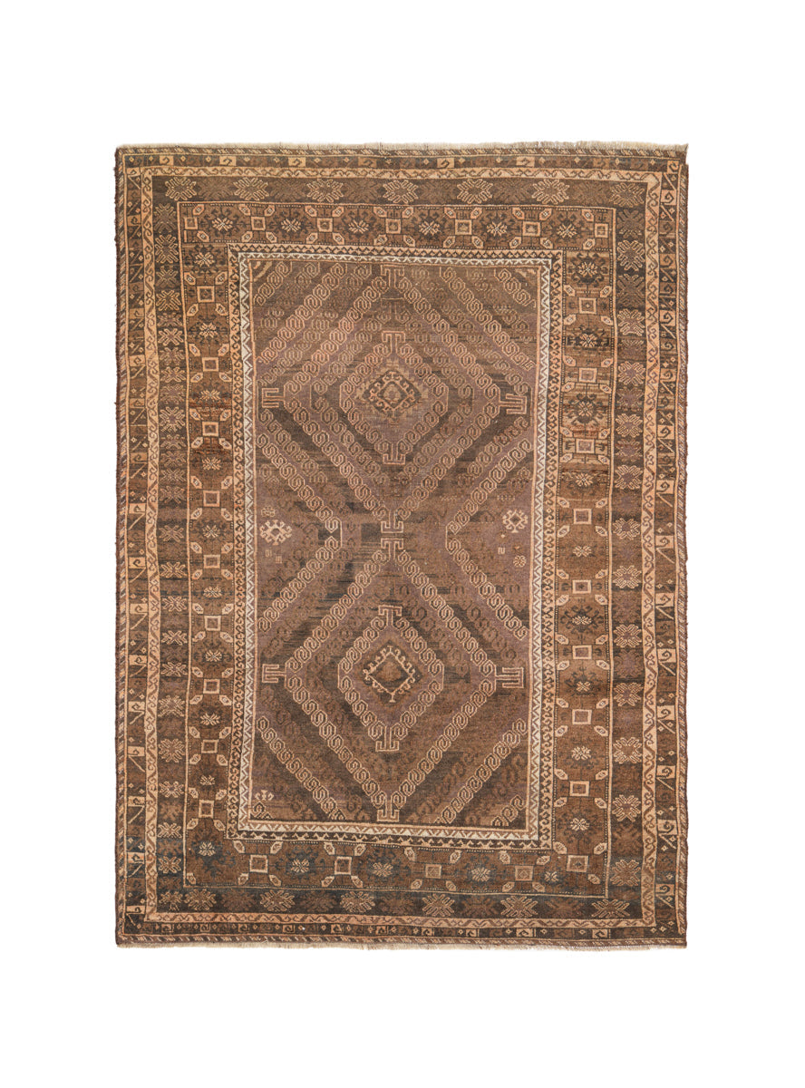 Vintage Turkmen Rug 8'10" x 6'3"