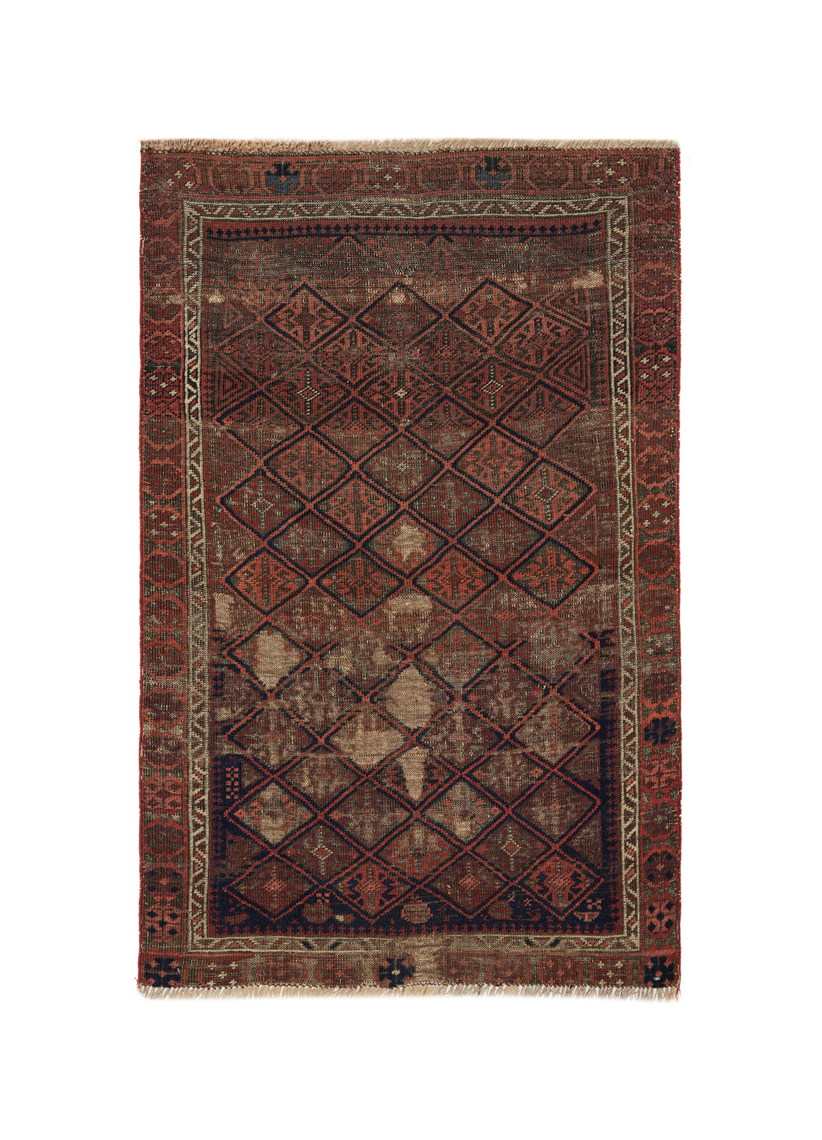 Antique Baloch Rug 3'9" X 2'6"