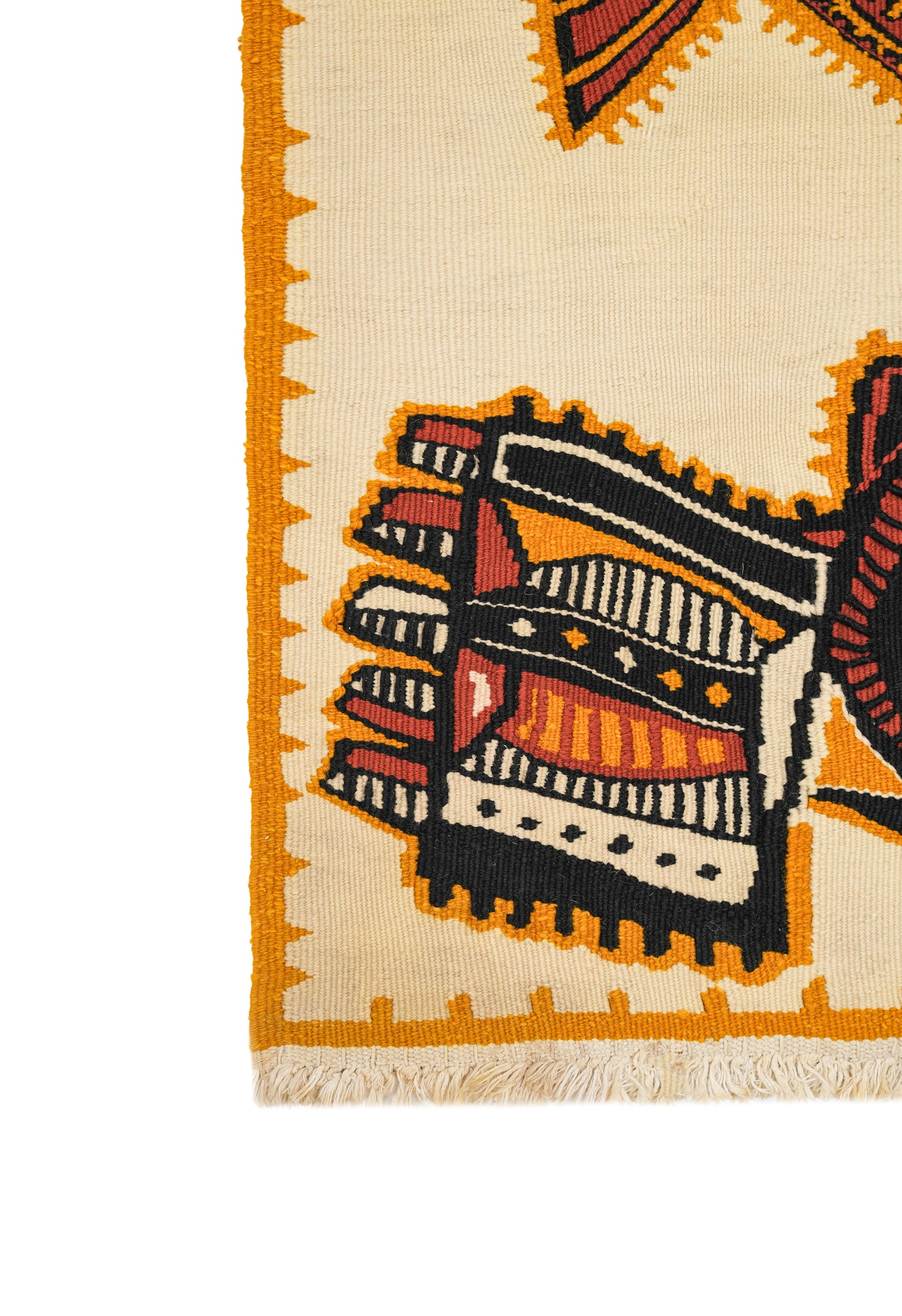 Vintage South American Tapestry 2'8" x 2'7"