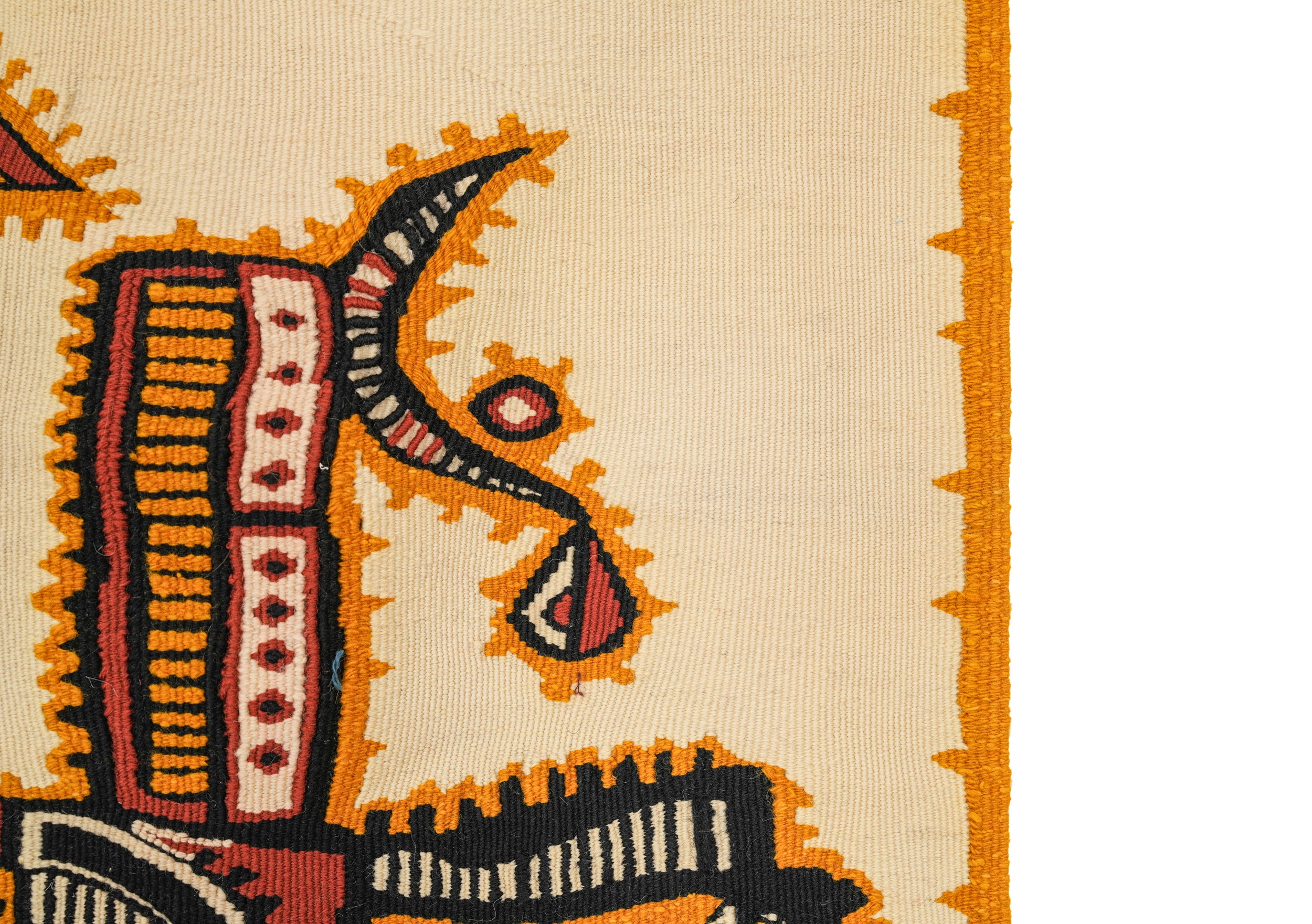 Vintage South American Tapestry 2'8" x 2'7"