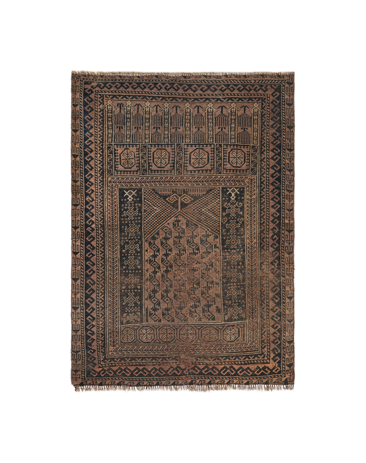 Vintage Baloch Rug 4'2" X 3'2"