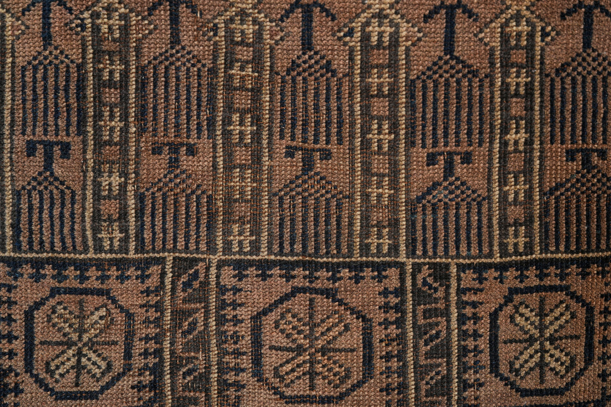 Vintage Baloch Rug 4'2" X 3'2"