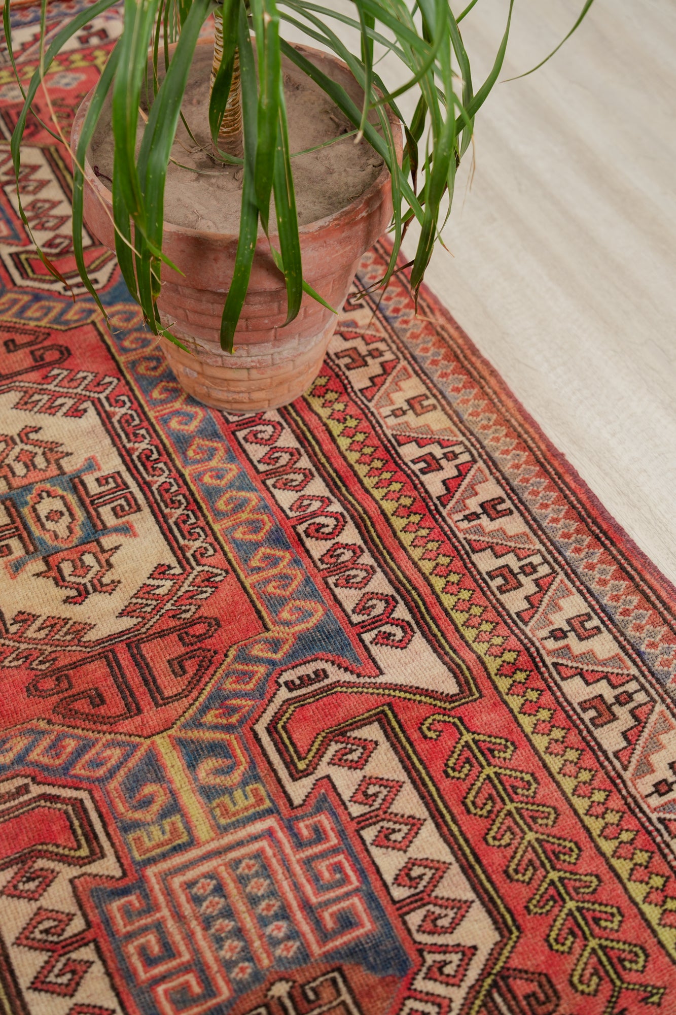 Vintage Turkish Sewan Rug 5'10" X 3'5"