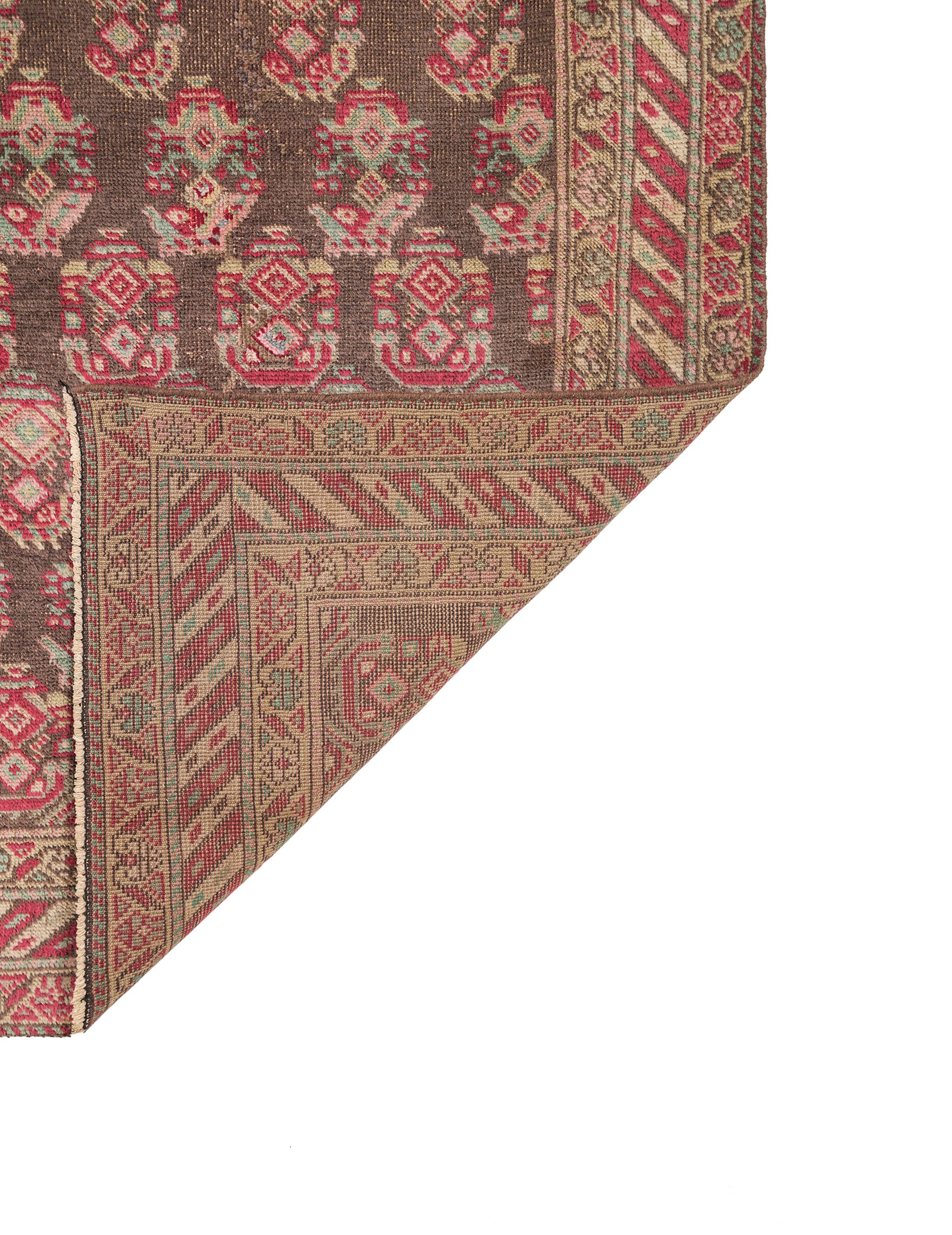 Vintage Turkish paisley Rug 6'1" x 3'8"