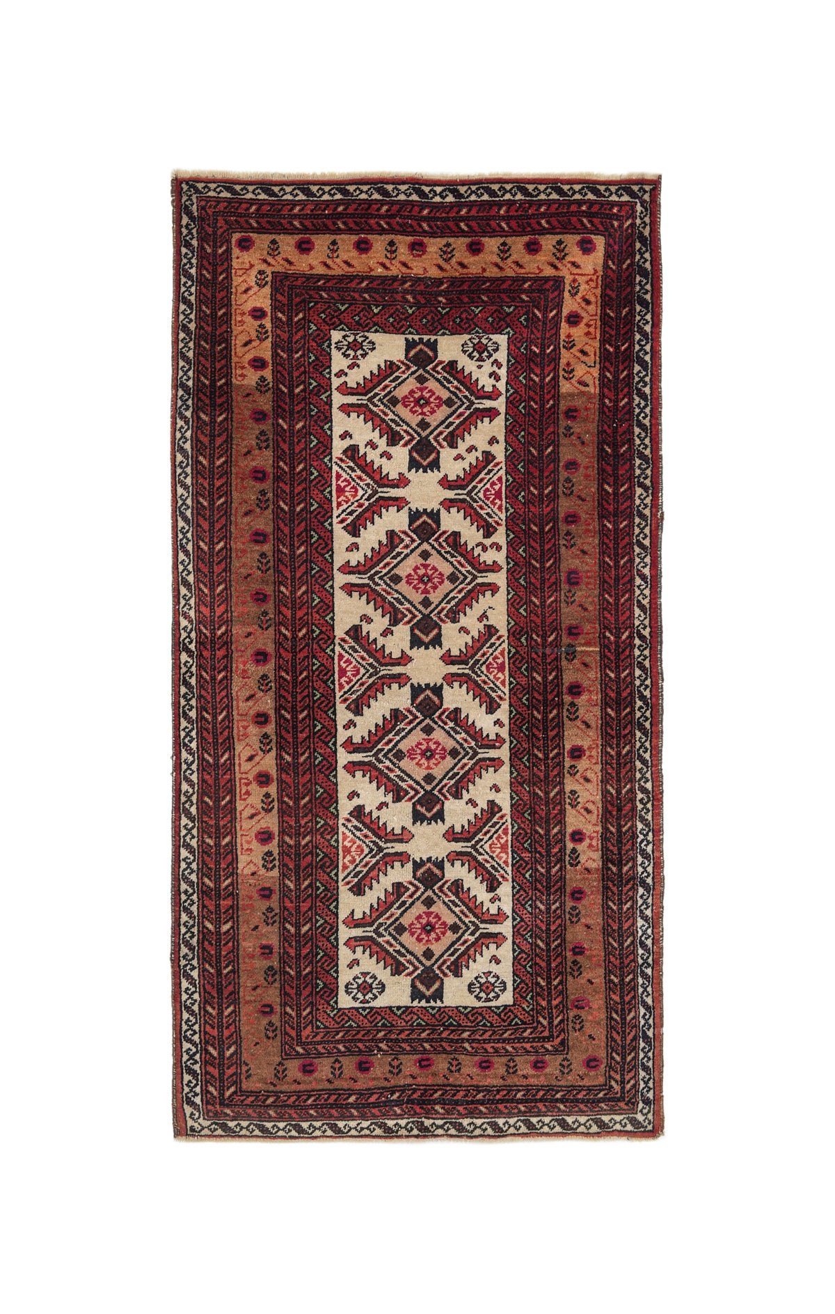 Vintage BalUch Rug 6'8" X 3'5"
