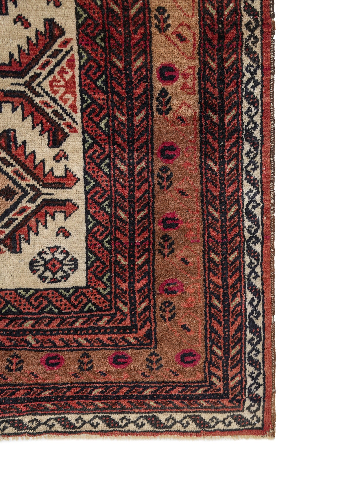 Vintage BalUch Rug 6'8" X 3'5"