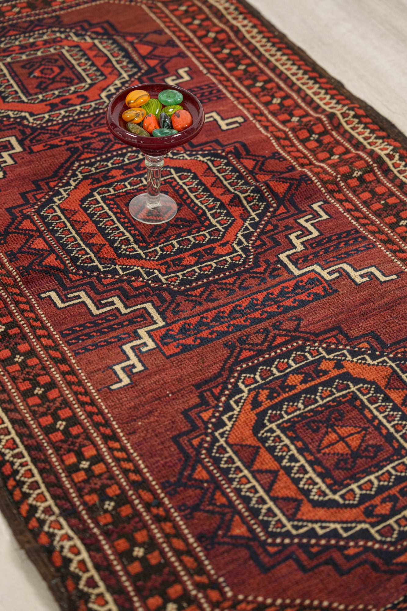 Antique Turkmen Rug 4'10" x 2'8"