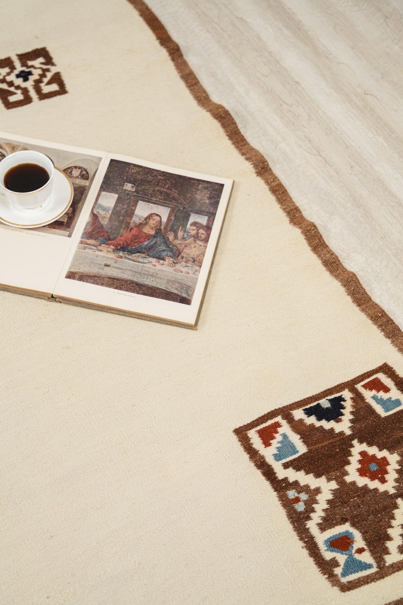 Vintage Moroccan Tapestry 7'7" x 5'10"
