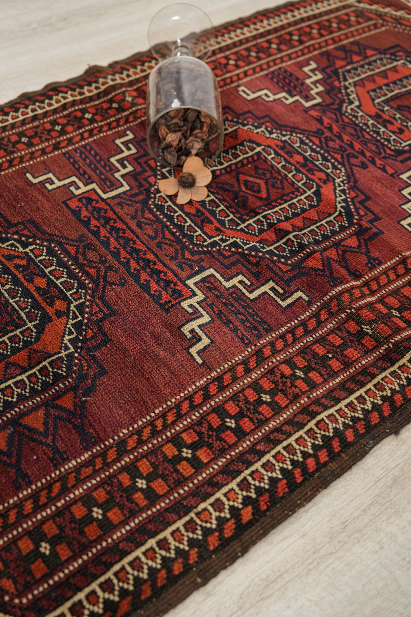 Antique Turkmen Rug 4'10" x 2'8"
