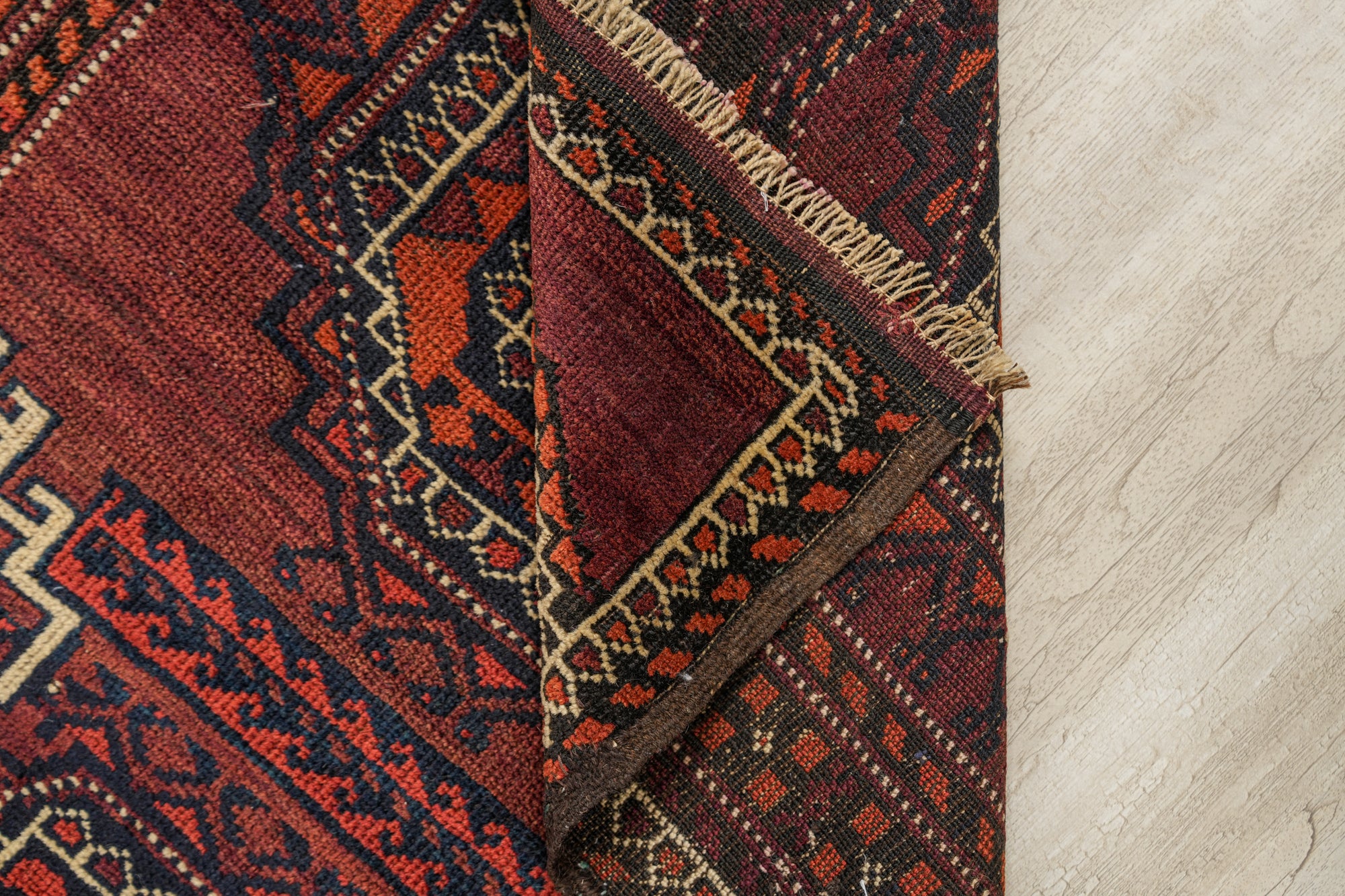 Antique Turkmen Rug 4'10" x 2'8"