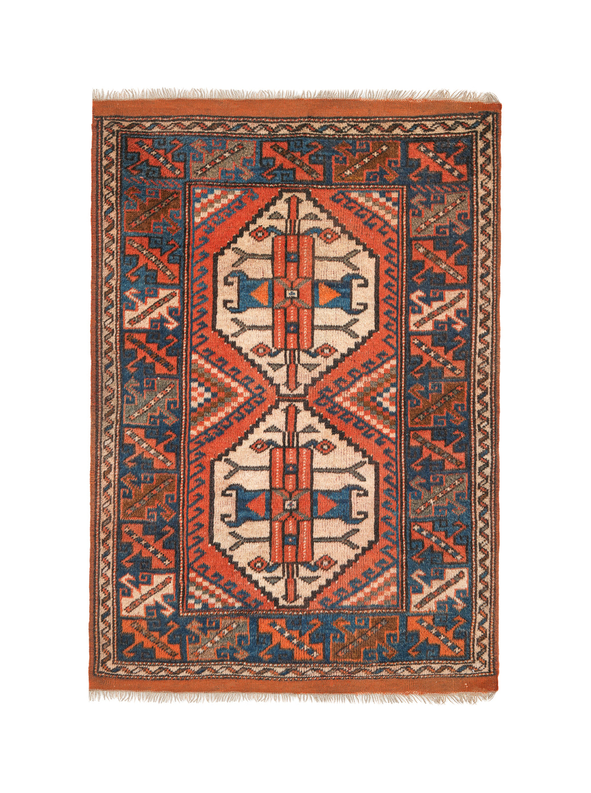 Vintage Turkish Milas Rug 4'5" X 3'1"