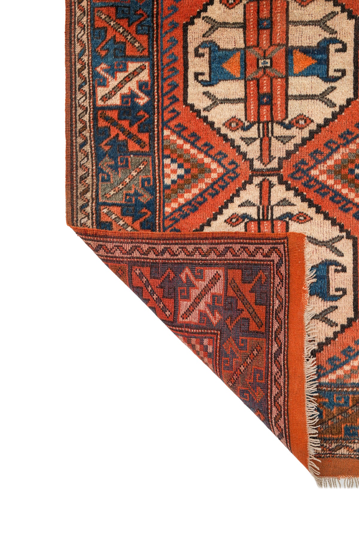 Vintage Turkish Milas Rug 4'5" X 3'1"