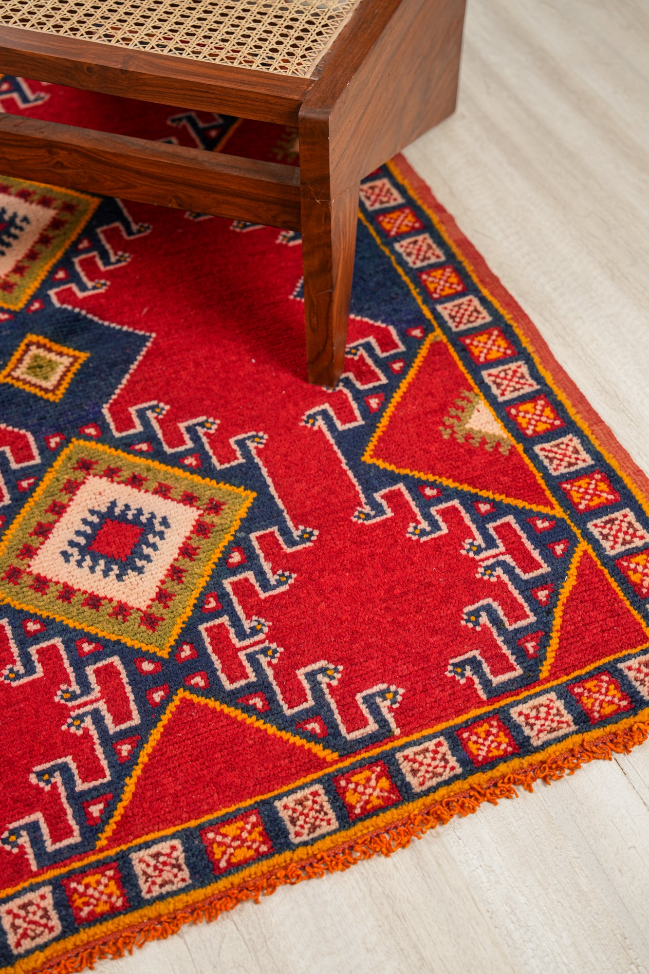 Vintage Moroccan Rug 4'7" x 3'7"