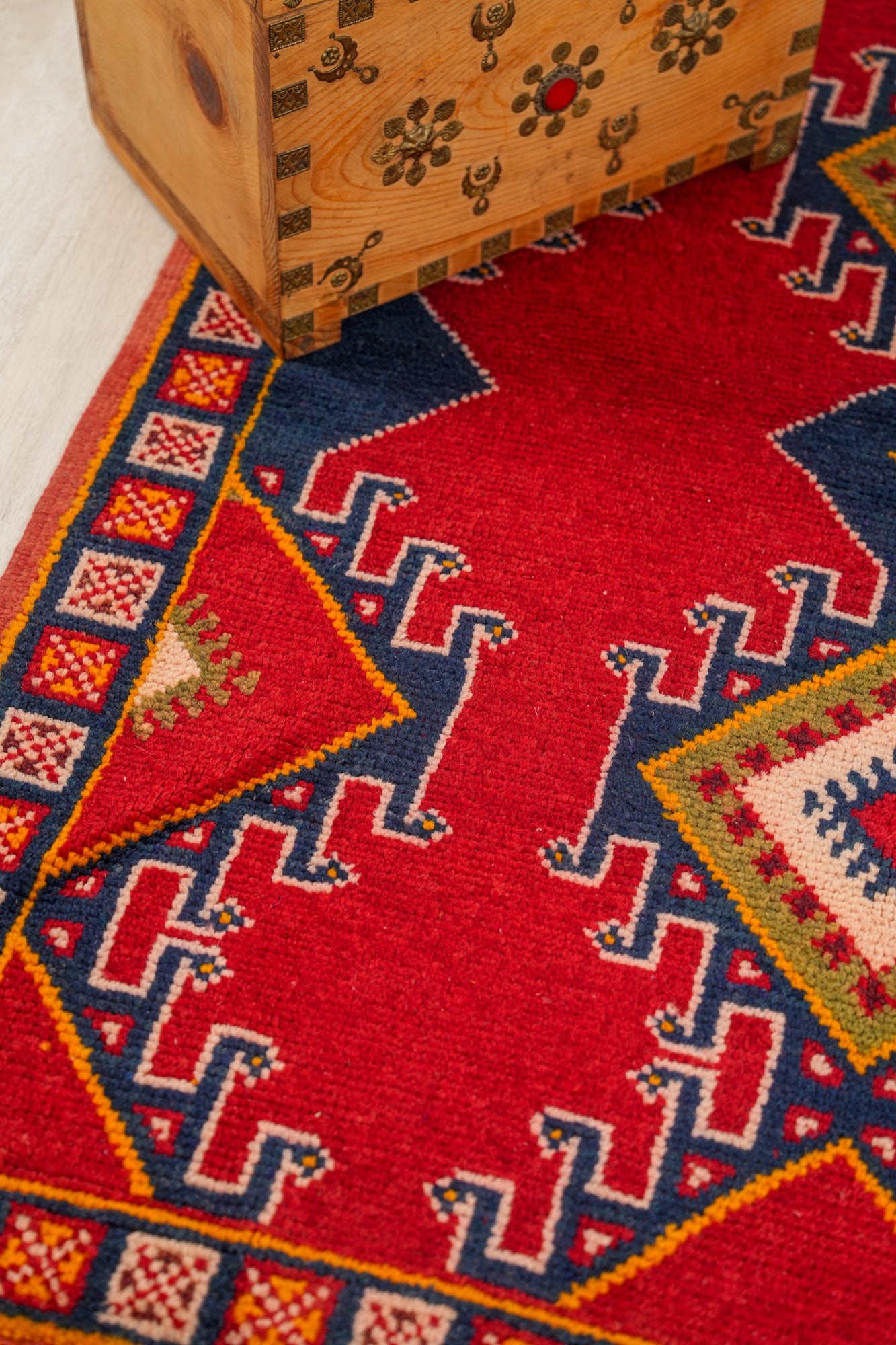 Vintage Moroccan Rug 4'7" x 3'7"