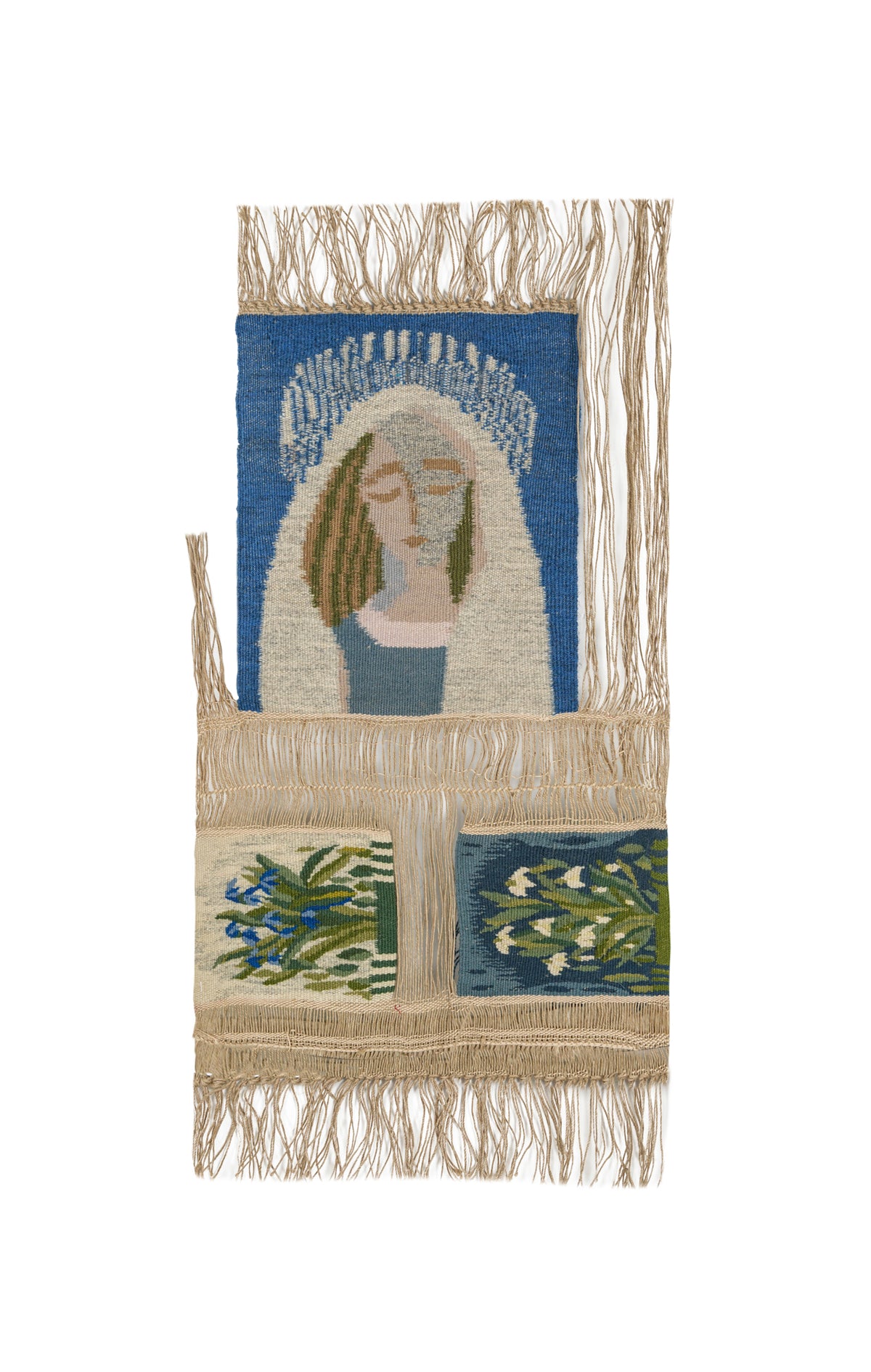 Vintage Swedish Flemish Tapestry 1'9" x 1'3"